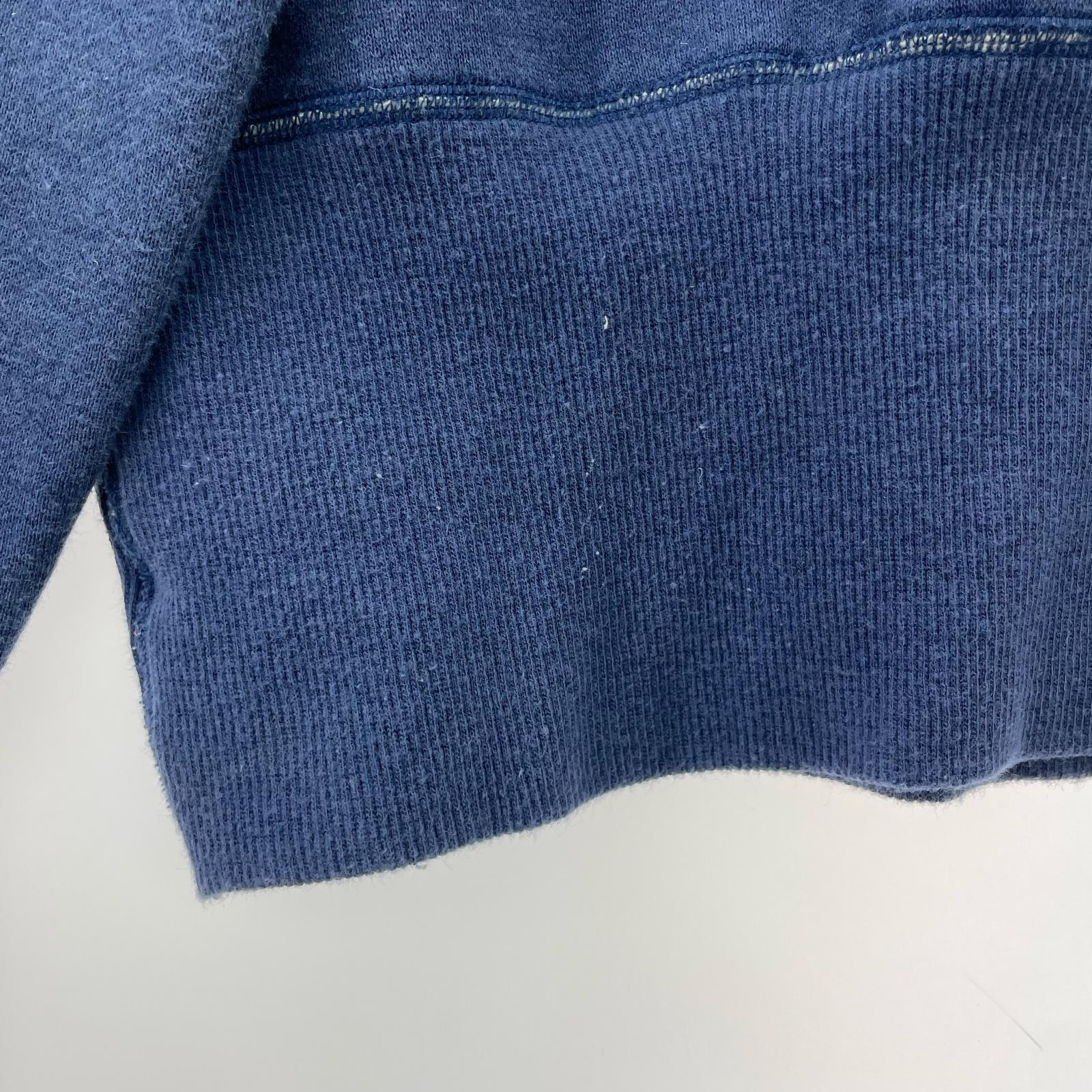 スウェット 両V カレッジ スウェット 紺 ネイビー
