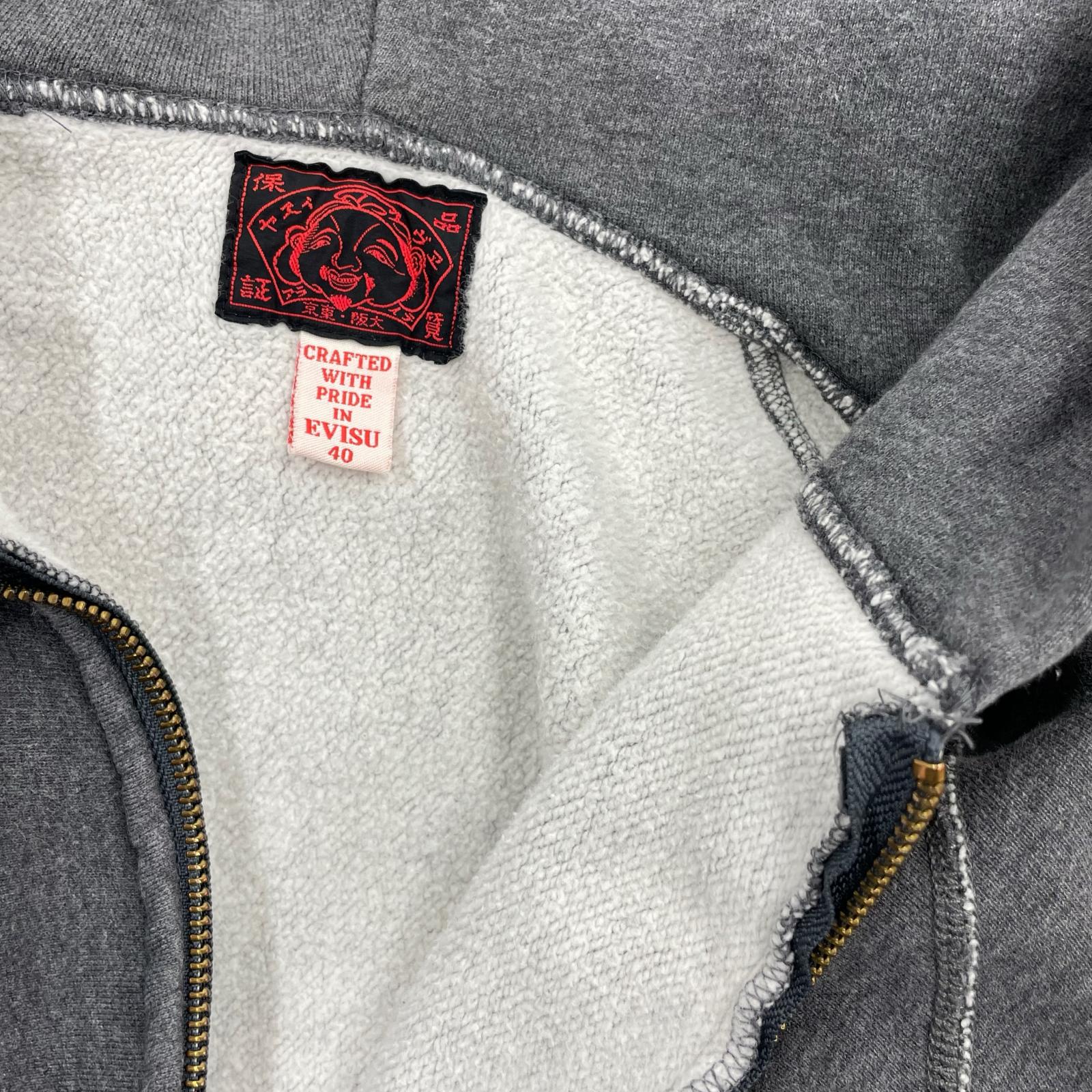 パーカー タイガー カモメ 刺繍 ジップ パーカー 40 グレー 40 グレー
