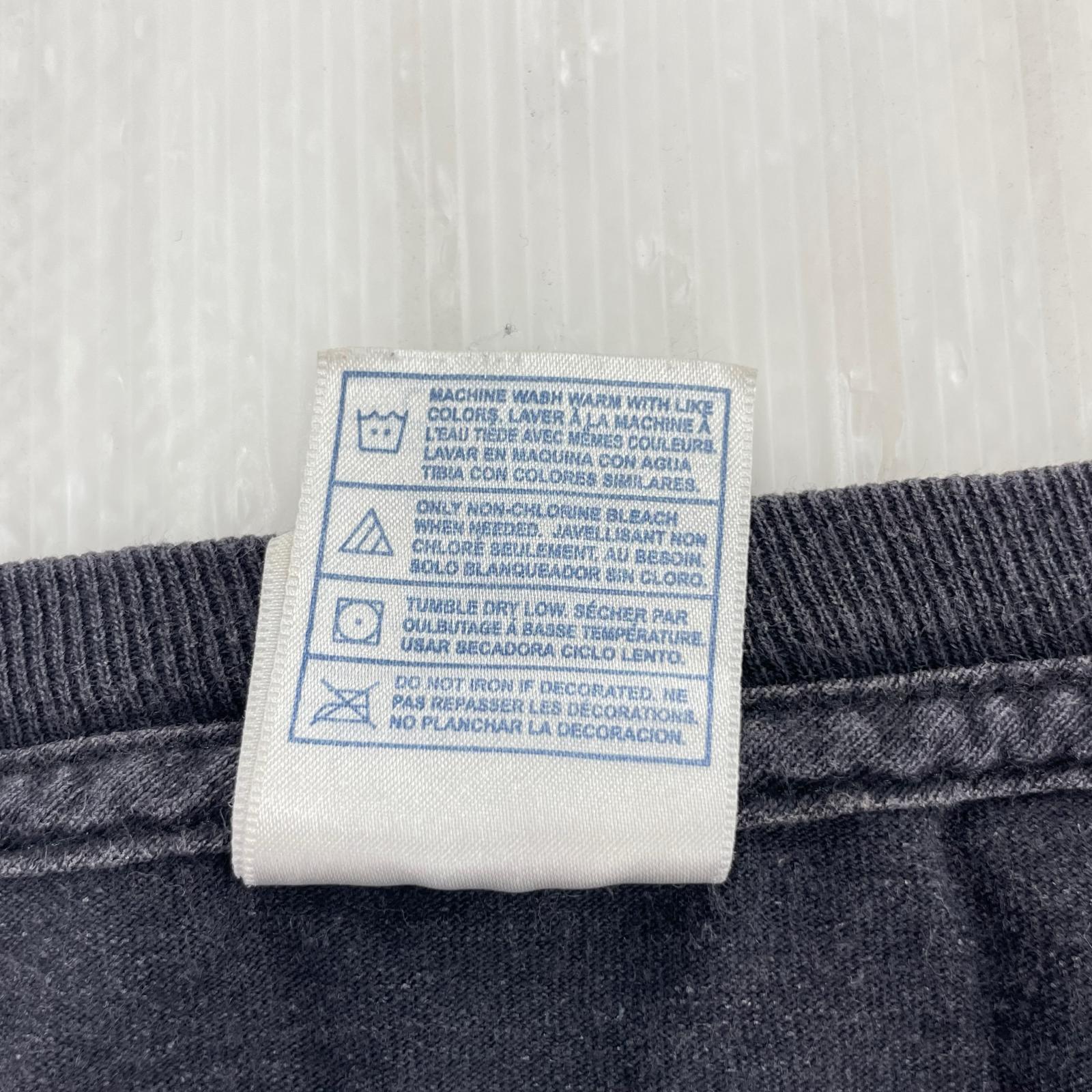 長袖Tシャツ god smack ファイヤーパターン L ブラック