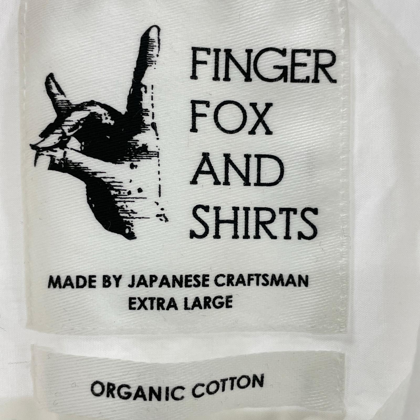 長袖シャツ FINGER FOX AND SHIRTS 白 ホワイト