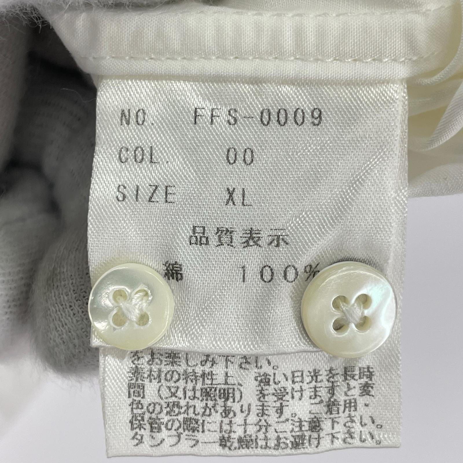 長袖シャツ FINGER FOX AND SHIRTS 白 ホワイト
