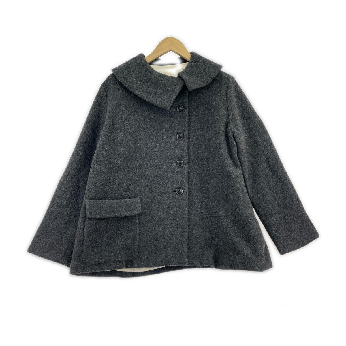 ジャケット Gauze# ウール コート グレー グレー