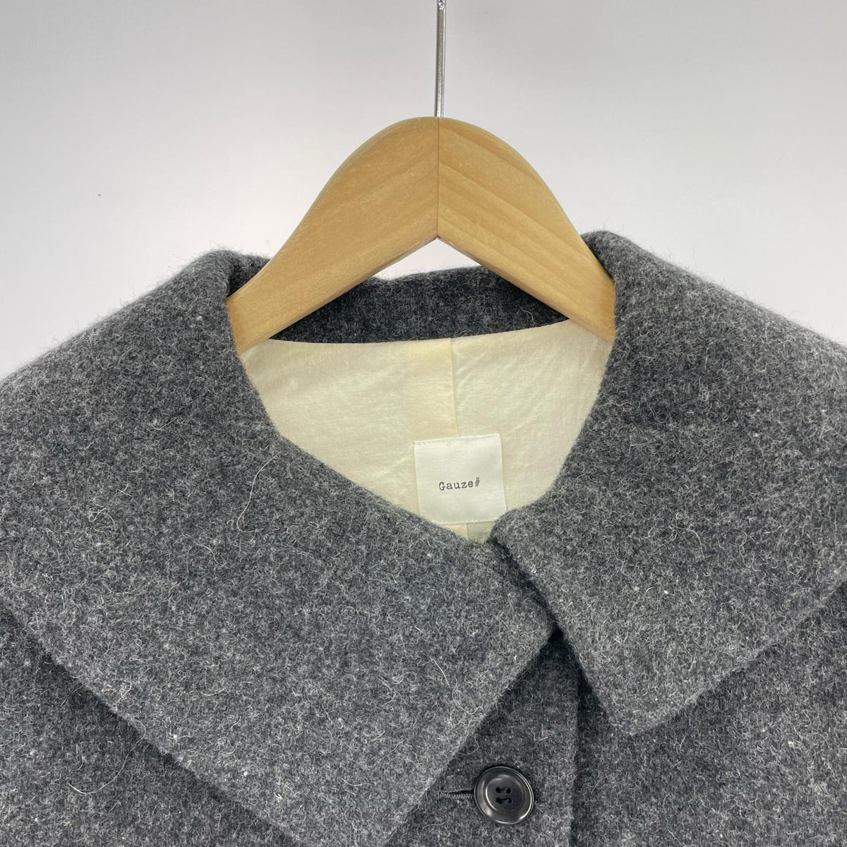 ジャケット Gauze# ウール コート グレー グレー