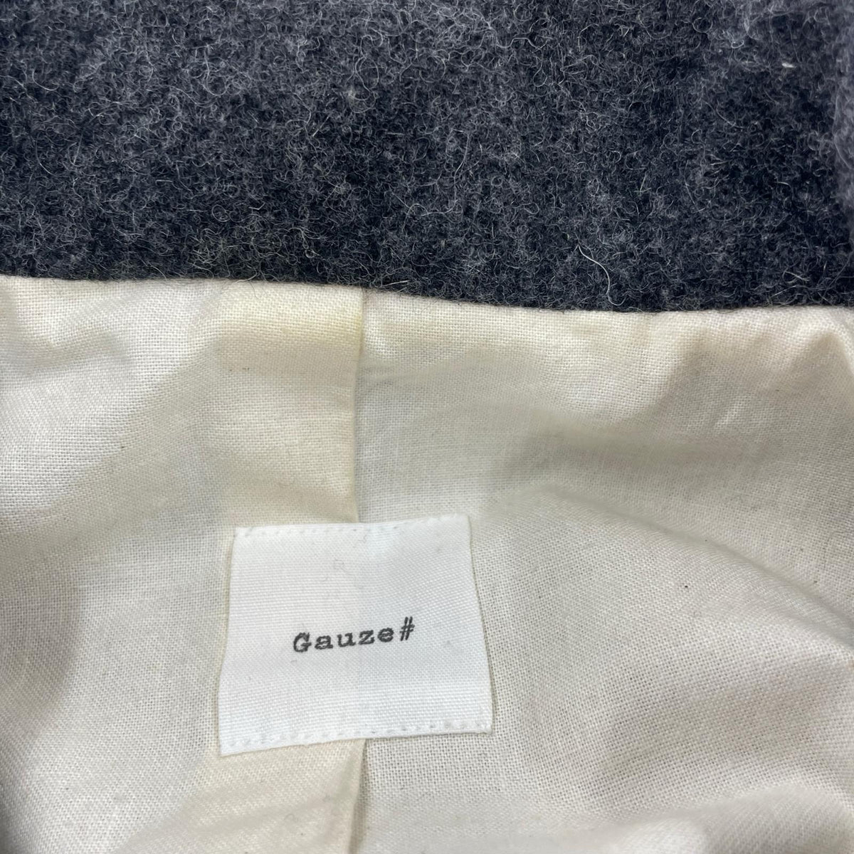 ジャケット Gauze# ウール コート グレー グレー