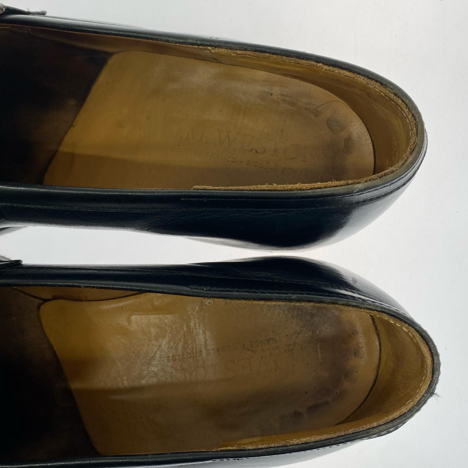 シューズ J.M. WESTON 180シグネイチャーローファー 7D ブラック ブラック