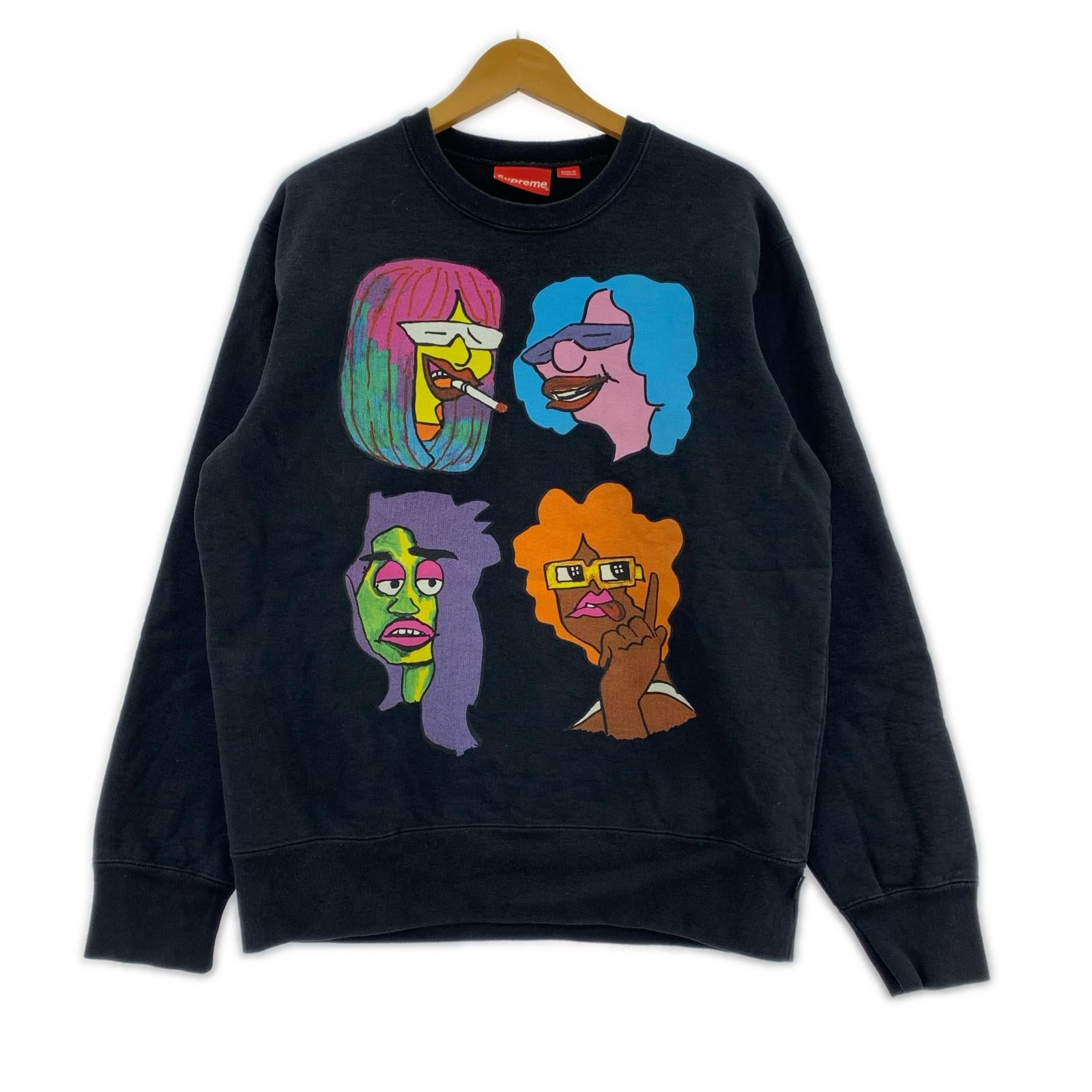 スウェット 17AW Gonz Heads Crewneck 黒 M M ブラック