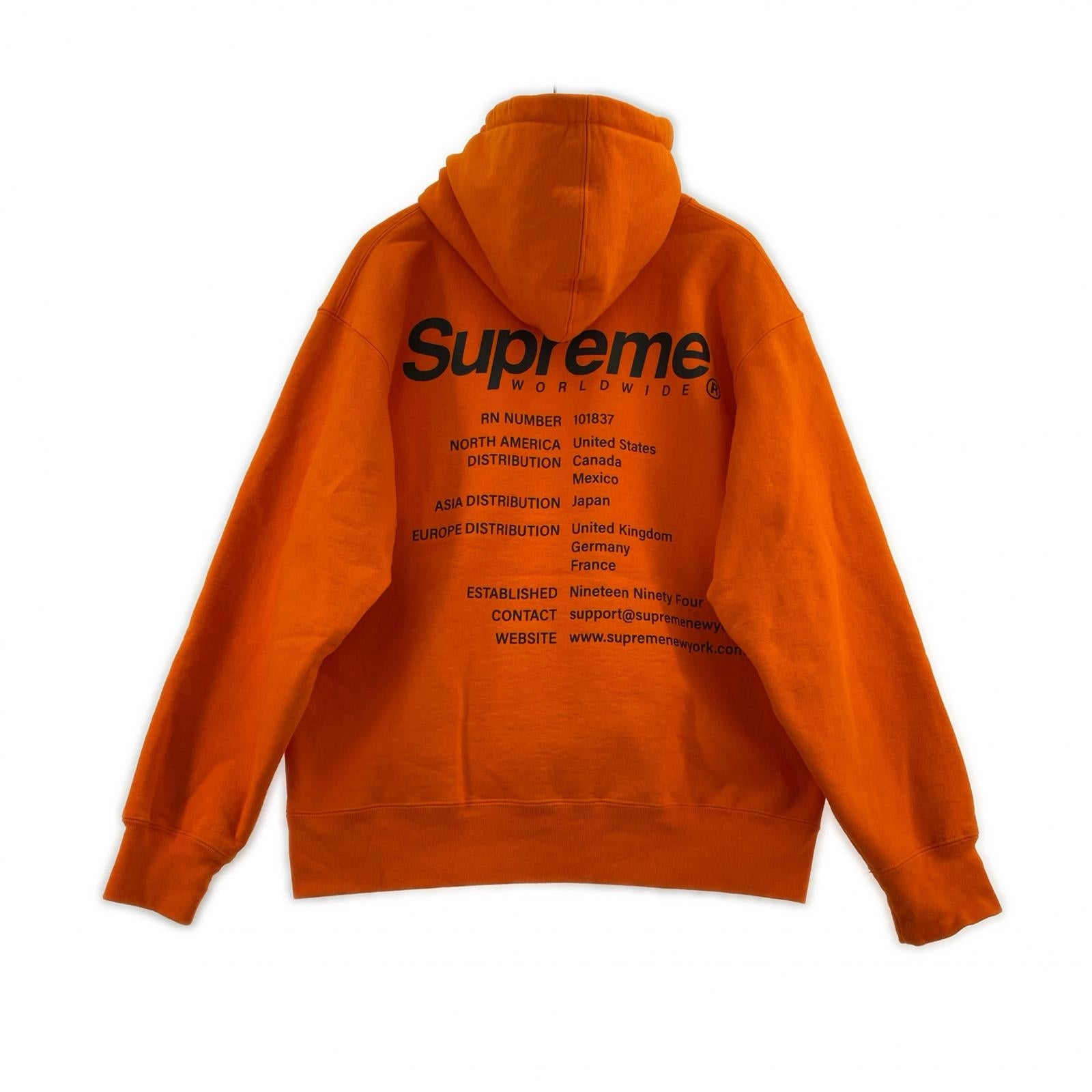 パーカー Worldwide Hooded Sweatshirt オレンジ M オレンジ