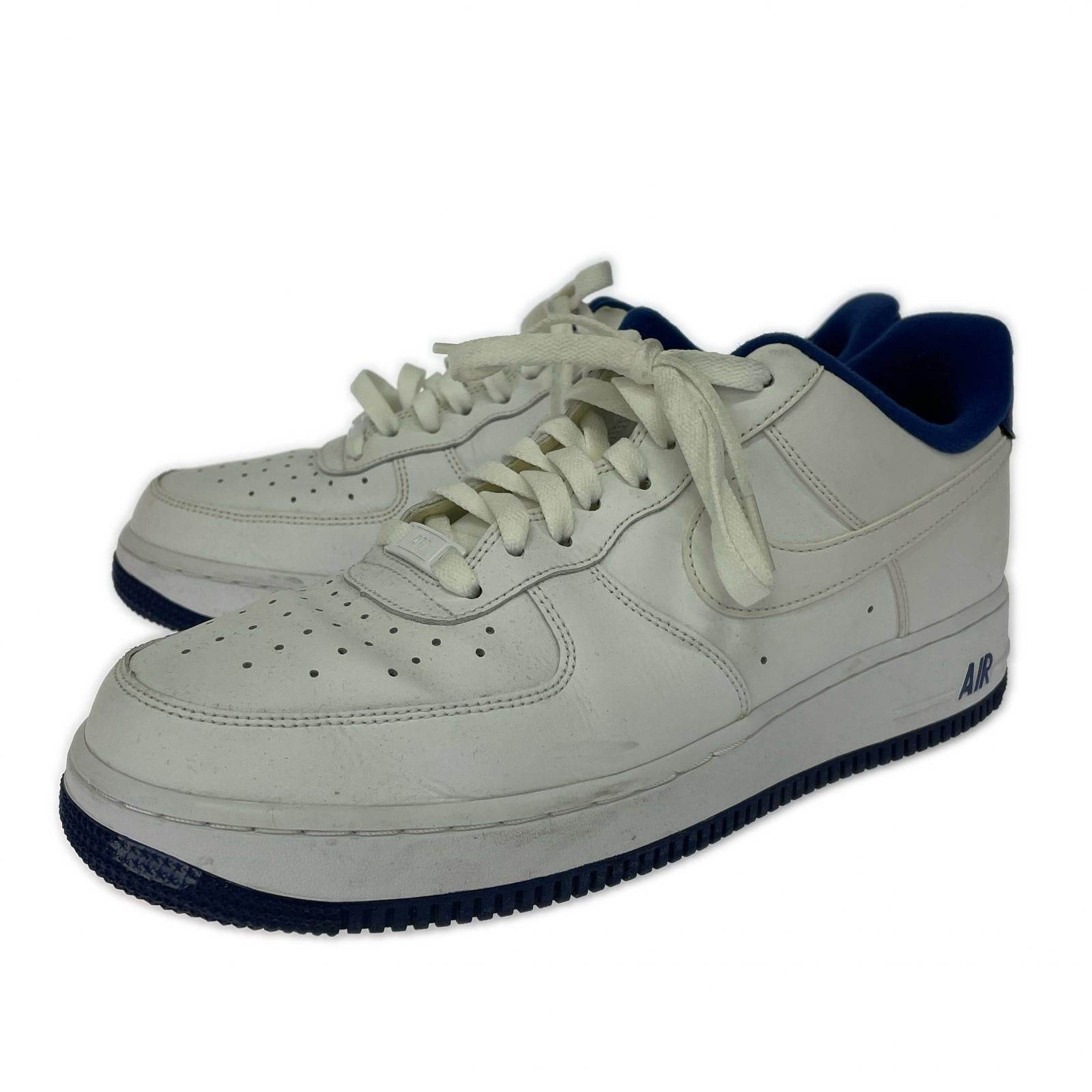 スニーカー NIKE AIR FORCE1 DEEP ROYALBLUE 28cm 28cm (US10 UK9 1/2 EU46) ホワイト