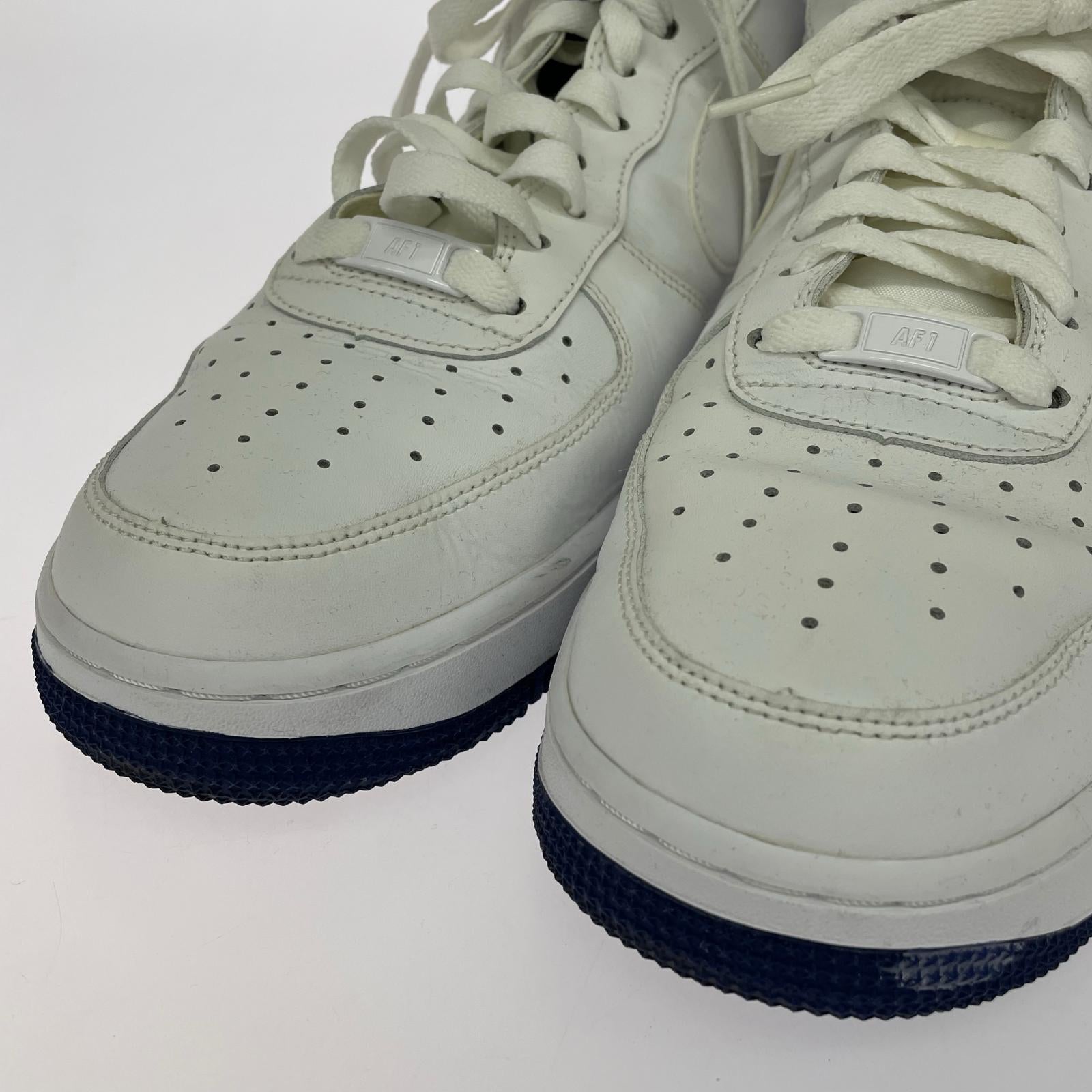 スニーカー NIKE AIR FORCE1 DEEP ROYALBLUE 28cm 28cm (US10 UK9 1/2 EU46) ホワイト
