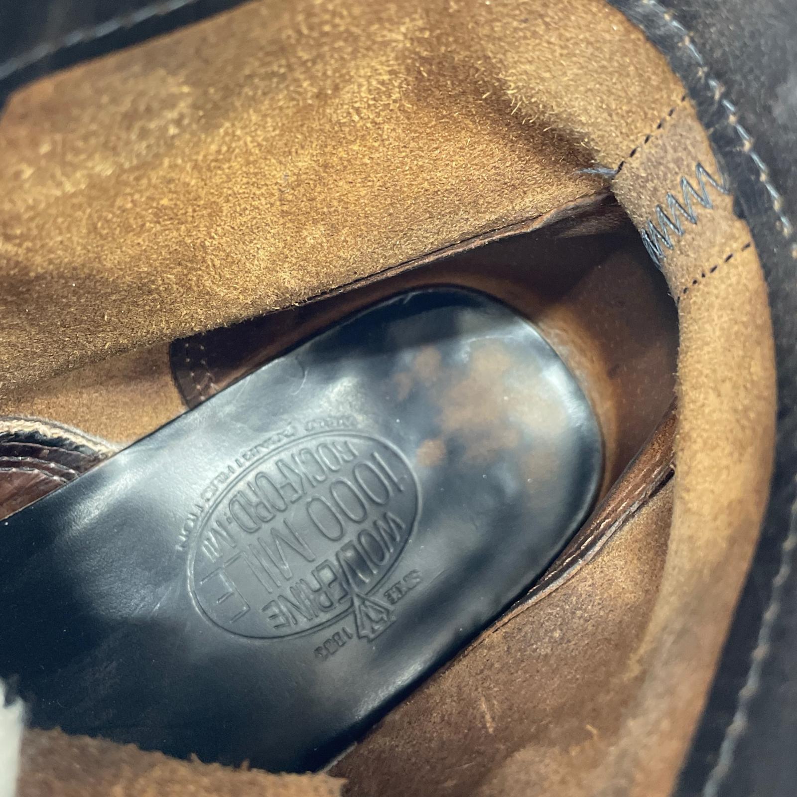 ブーツ WOLVERINE 1000mile boot US8 ブラック