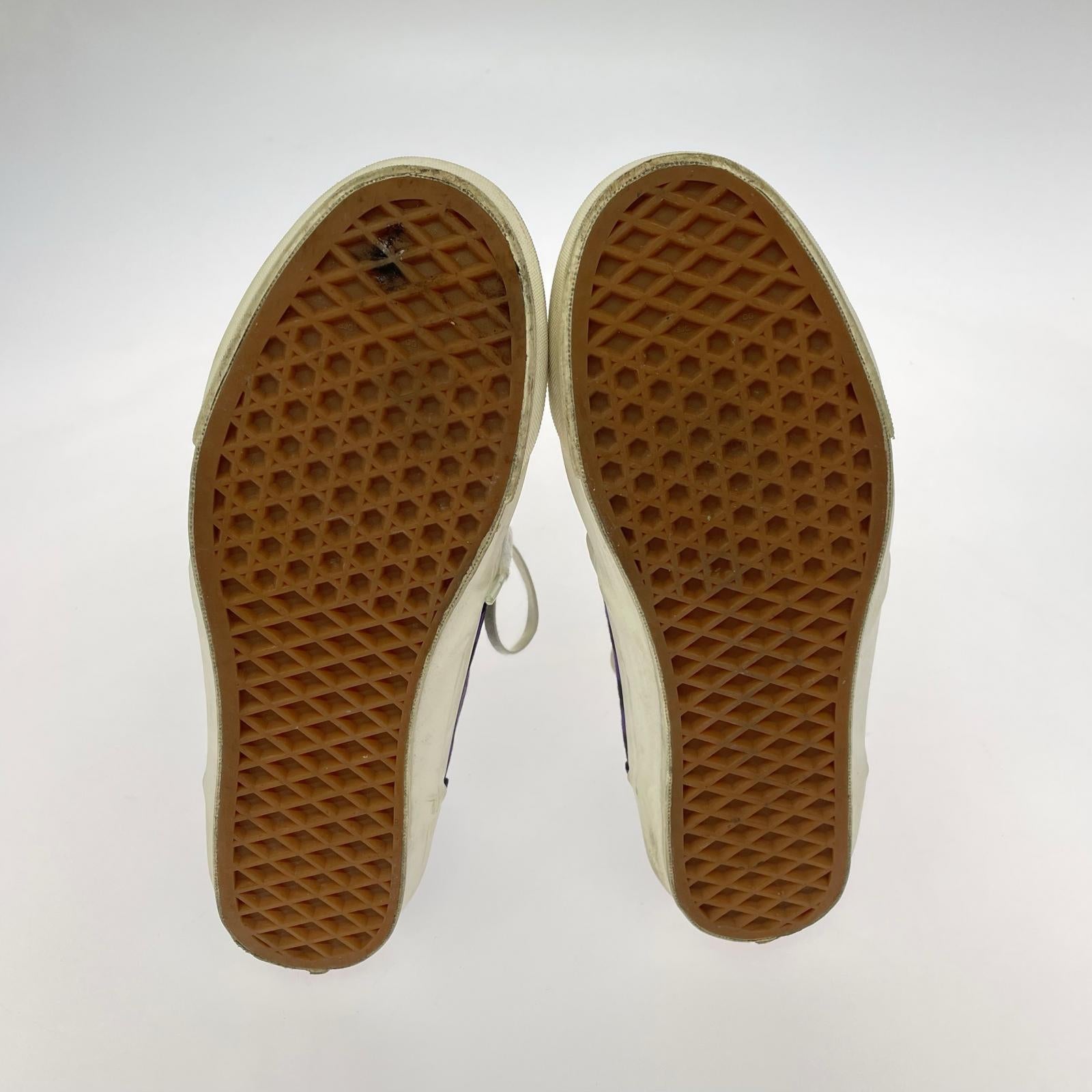スニーカー VANS authentic チェッカーフラッグ 紫 (27) 27cm (US9 UK8 1/2 EU44) パープル