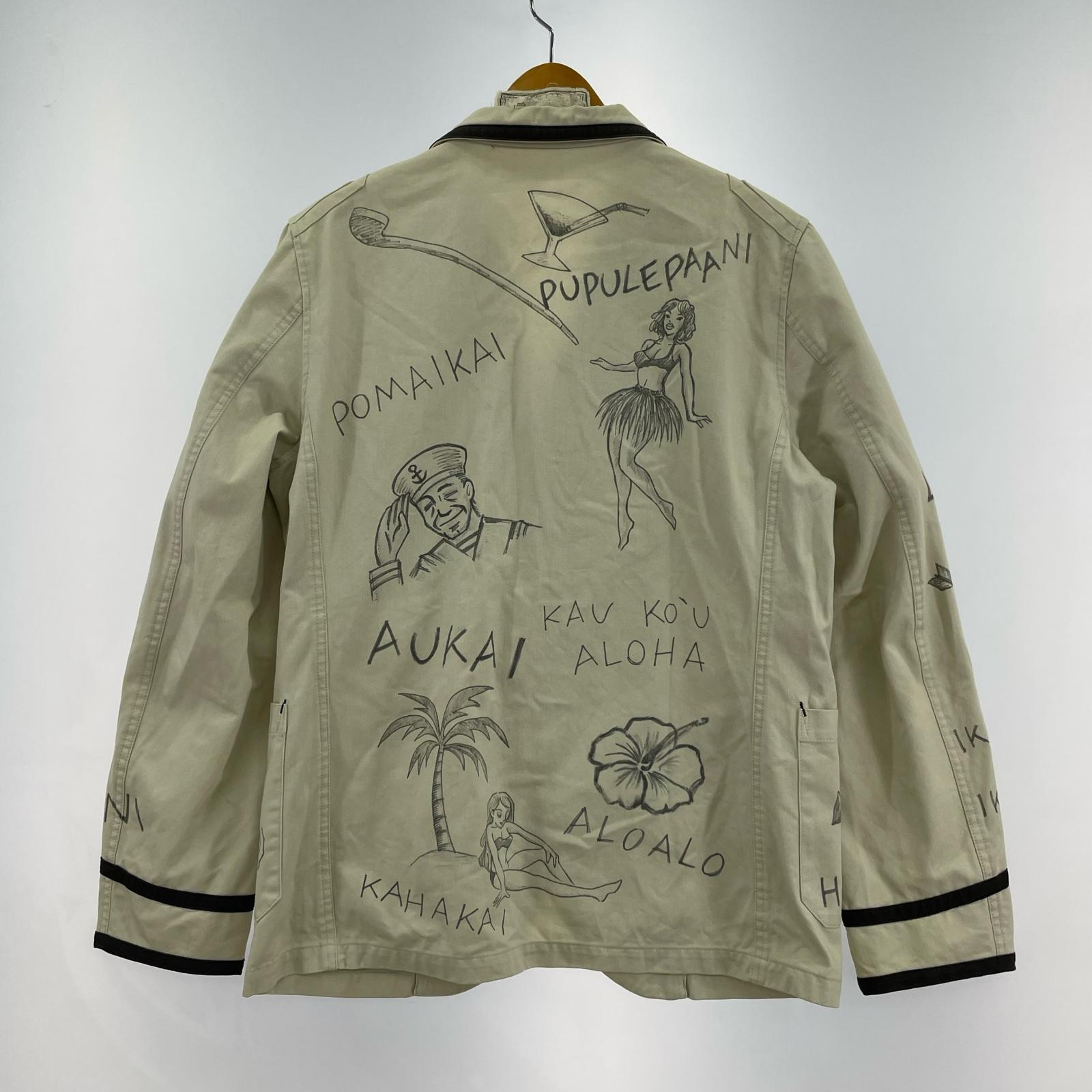 ジャケット DRAWING テーラードジャケット L ホワイト L ホワイト
