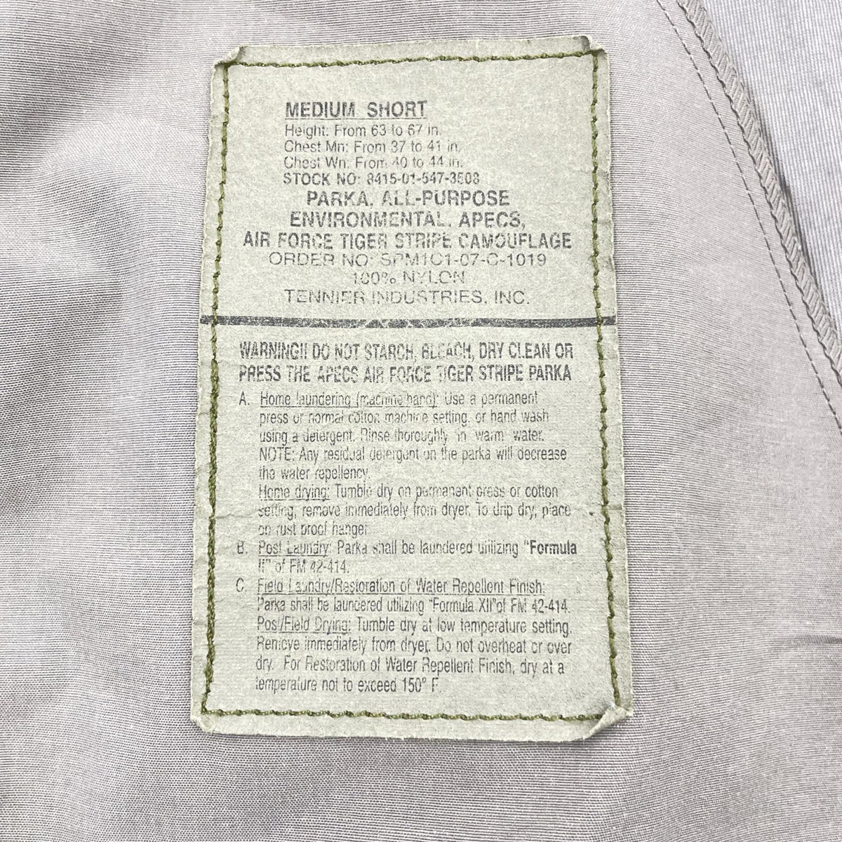 ミリタリージャケット 07製 US.AIR FORCE APEC PARKA M