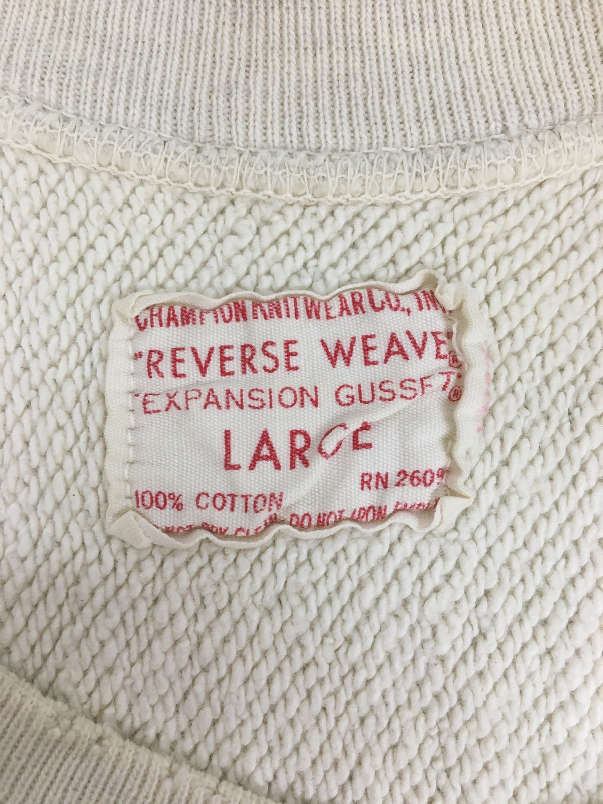 スウェット 60s タタキタグ BRYAN COLLEGE リバースウィーブスウェット(L)