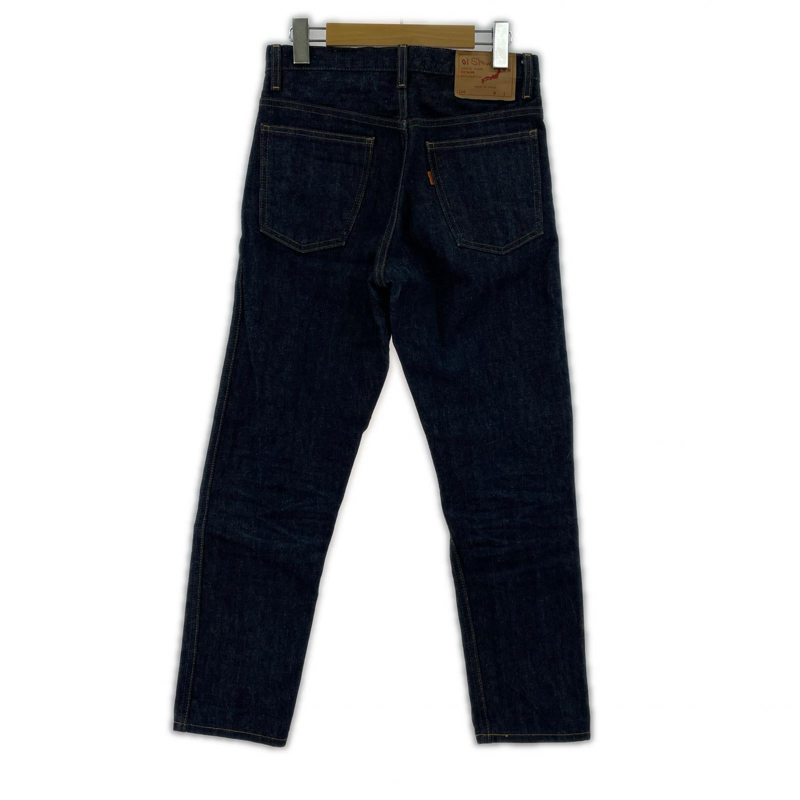 デニムパンツ or slow リジッドデニムパンツ XS 濃紺インディゴ