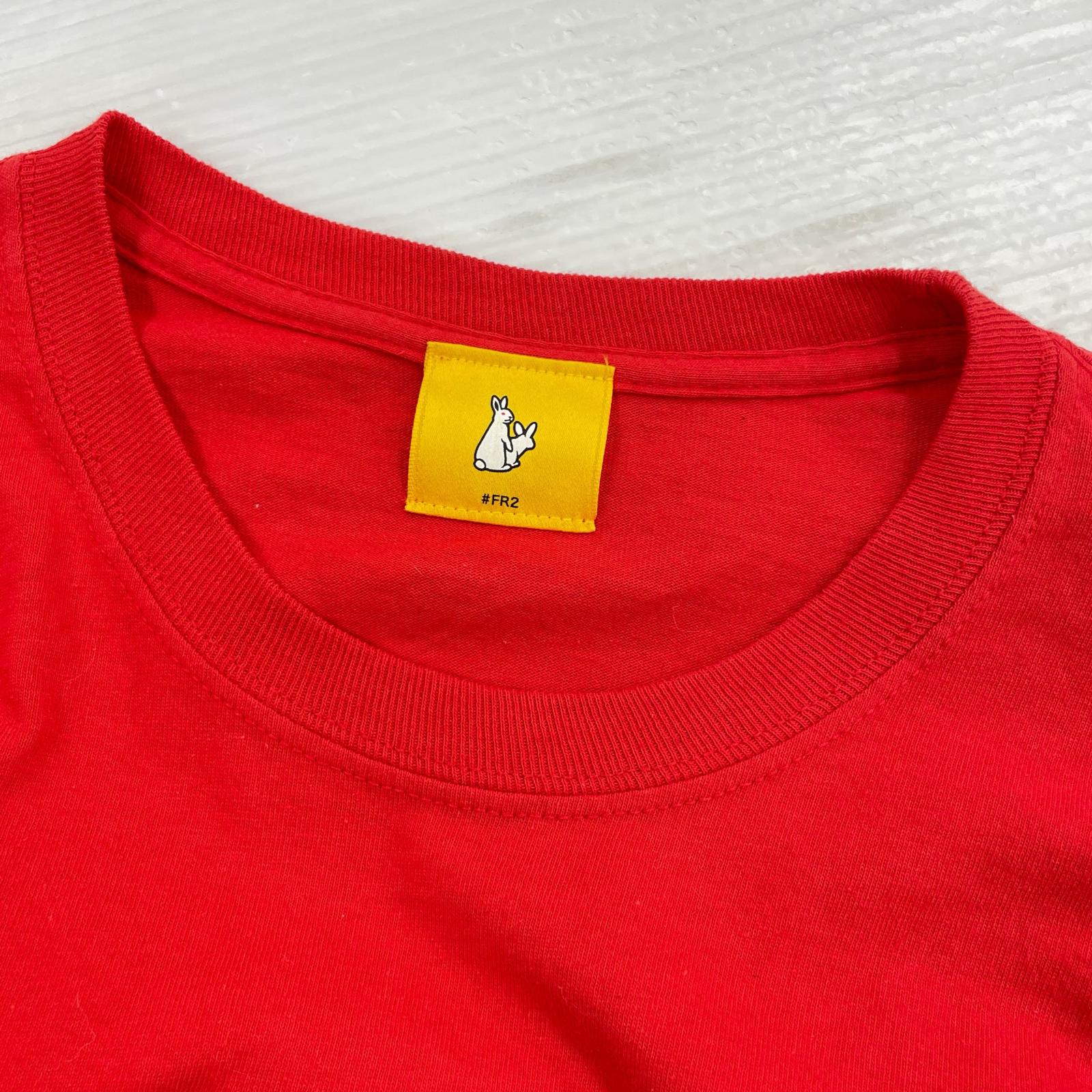 長袖Tシャツ FANZA 赤 L