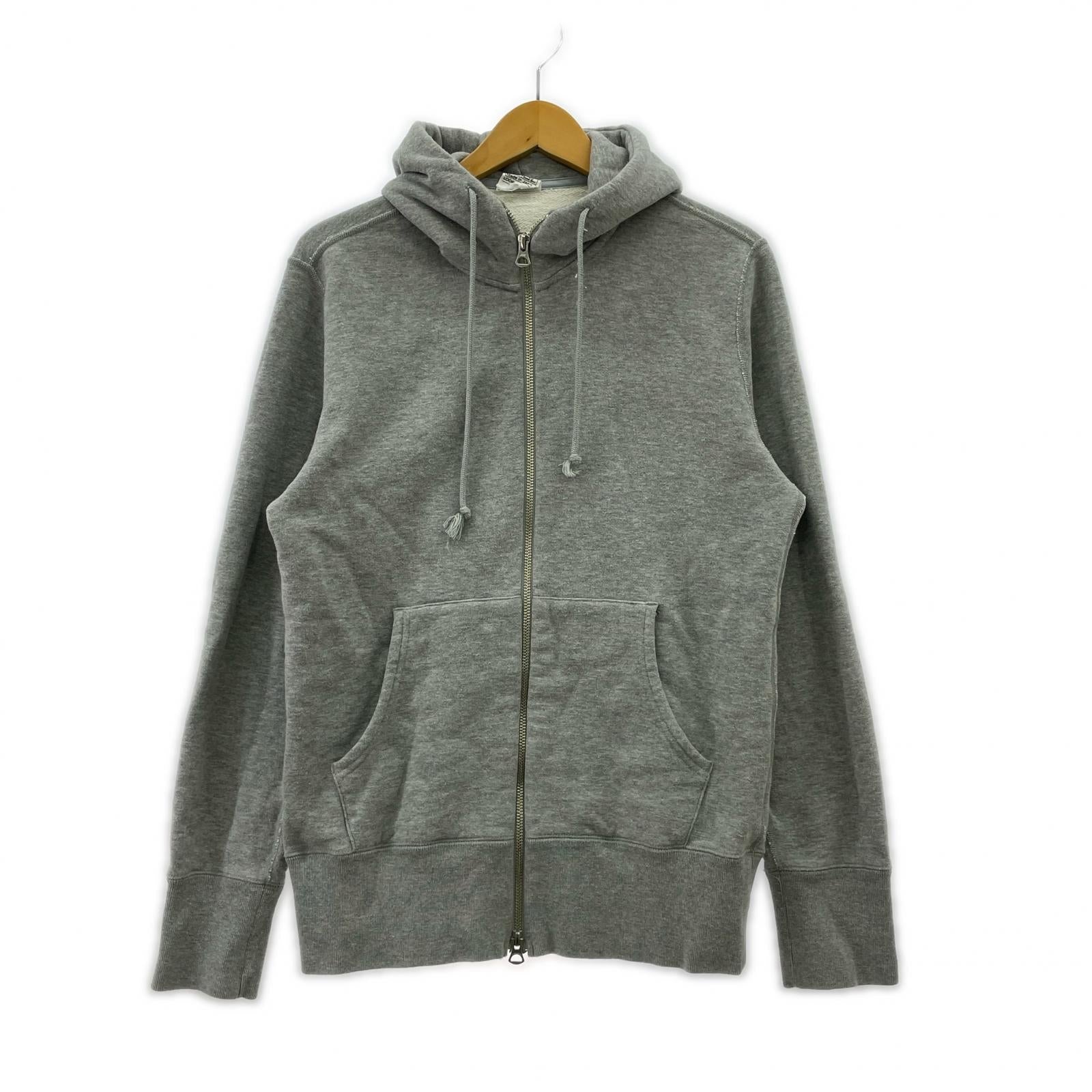 パーカー ジップアップ GR M グレー