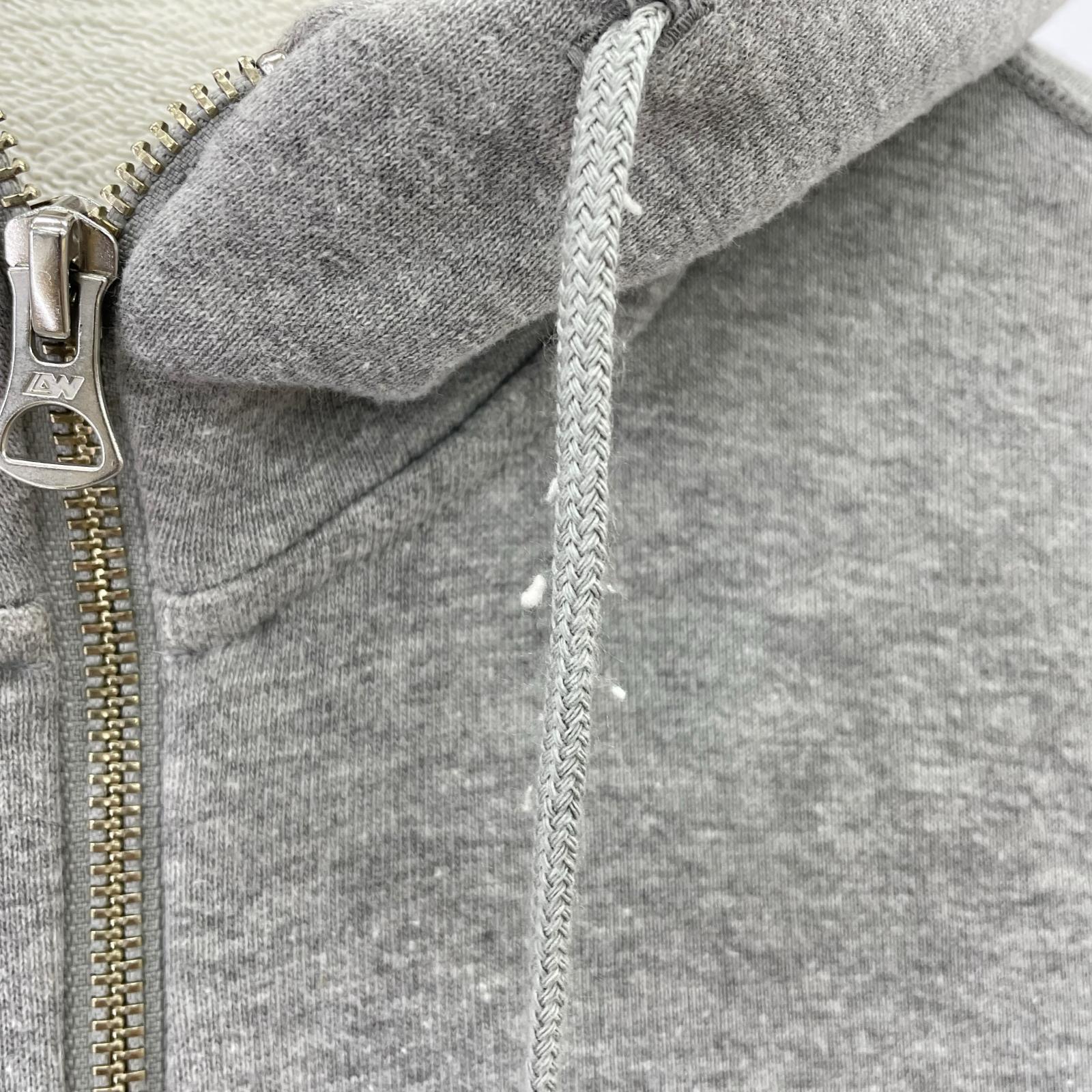 パーカー ジップアップ GR M グレー