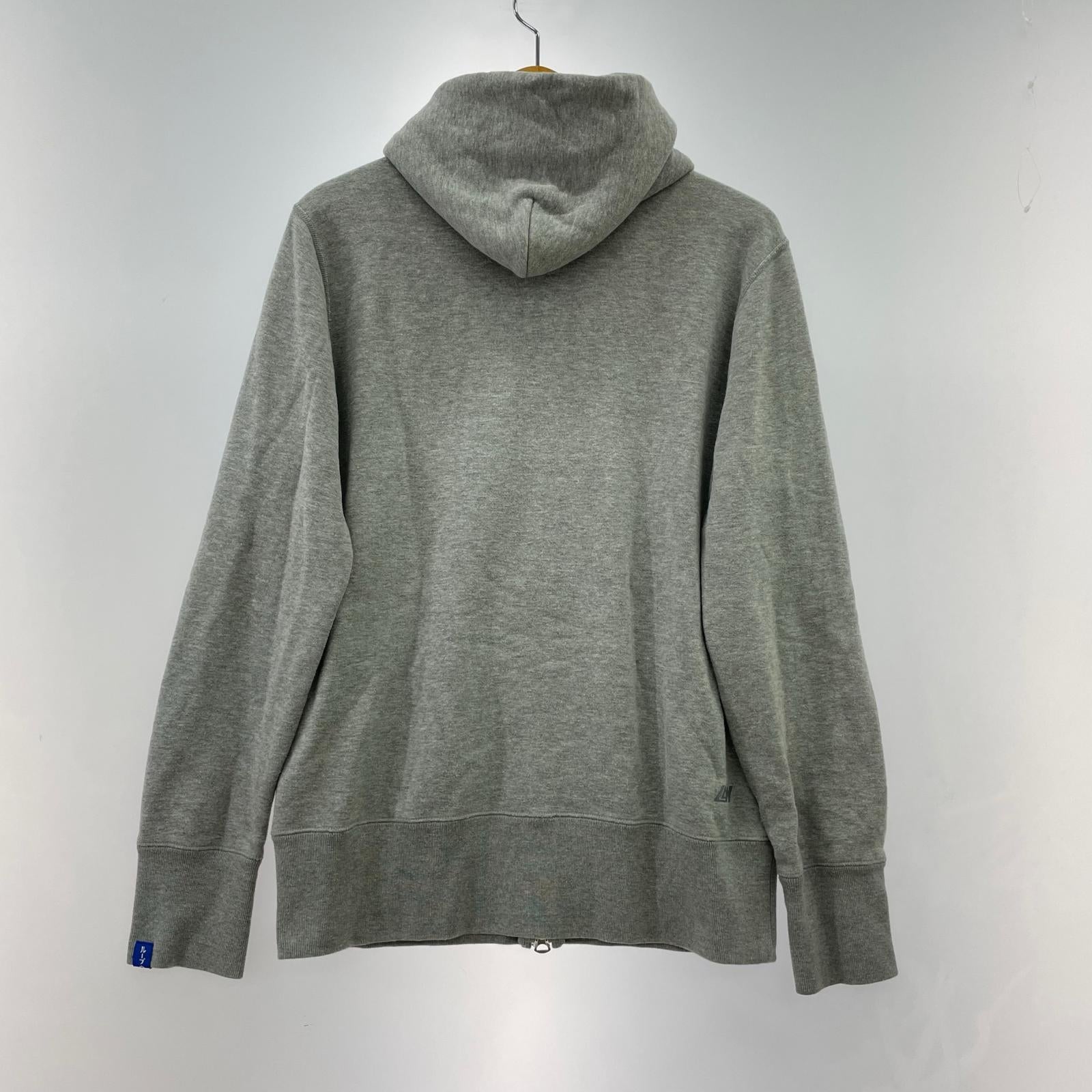 パーカー ジップアップ GR M グレー