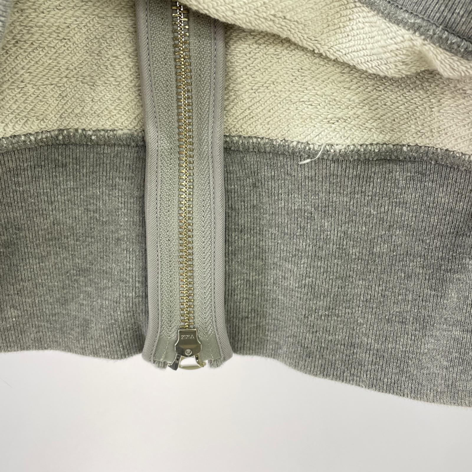 パーカー ジップアップ GR M グレー