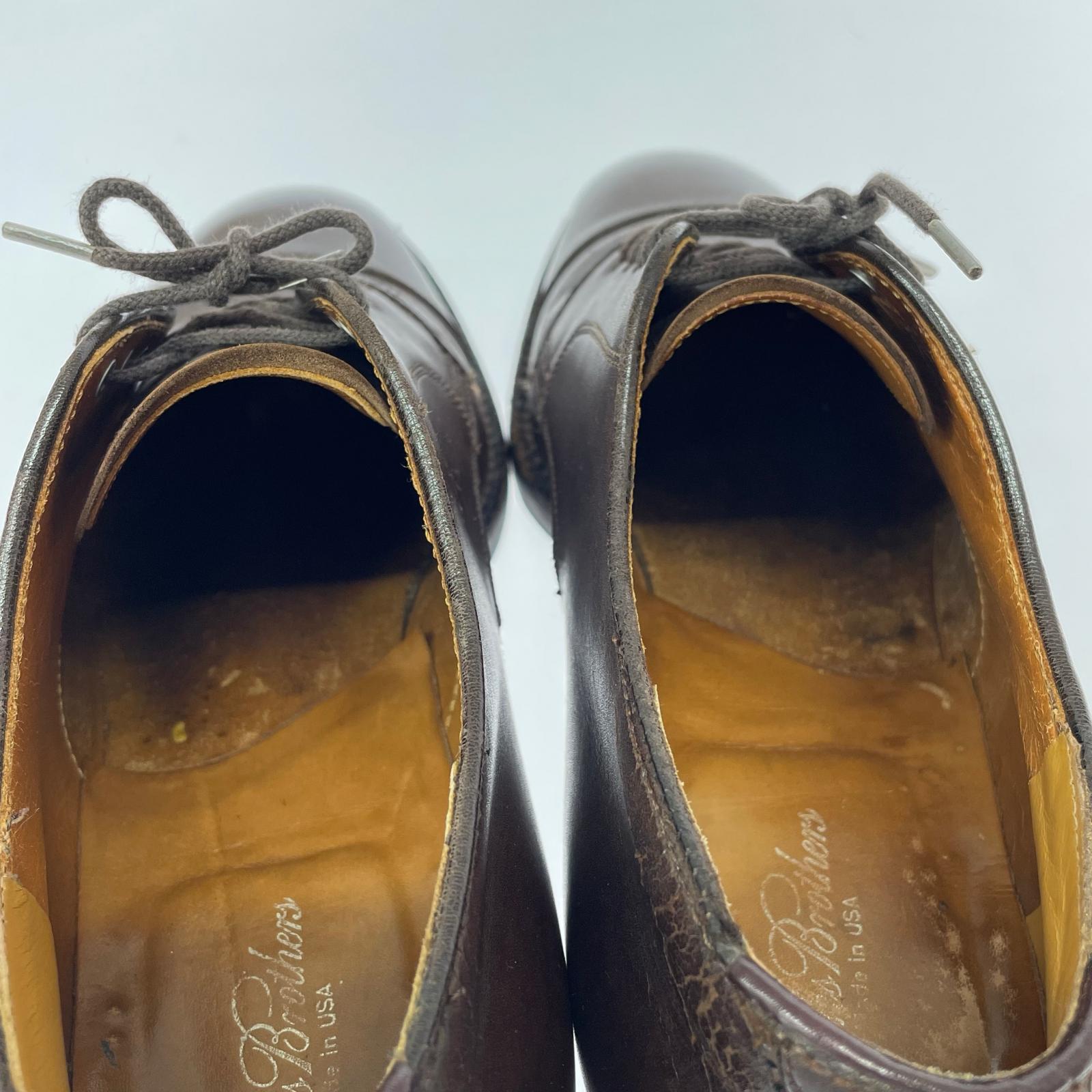 シューズ ALDEN brooks brothers別注 キャップトゥ 00063 (US8) ブラウン