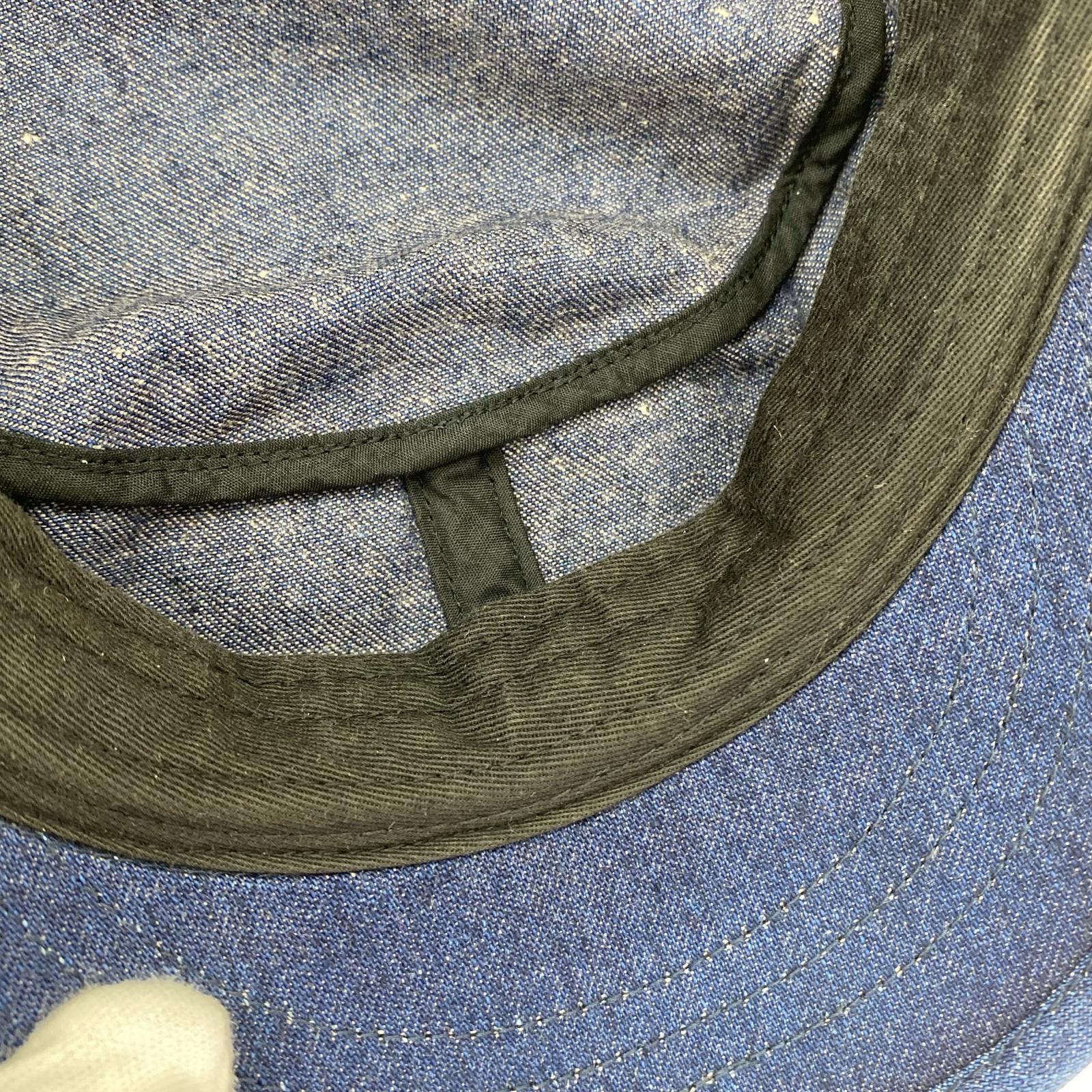 キャップ デニム ワークキャップ ネイビー