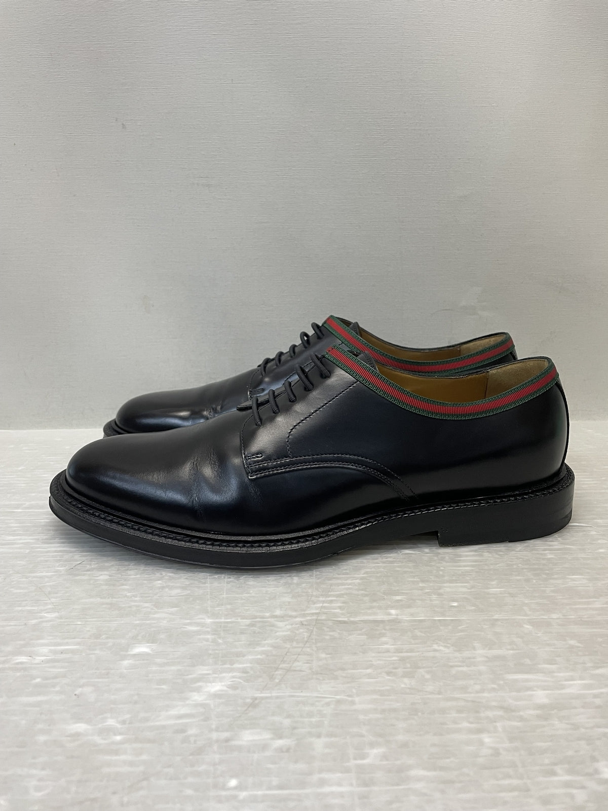 GUCCI シェリーライン レザードレスシューズ 8 1/2 黒