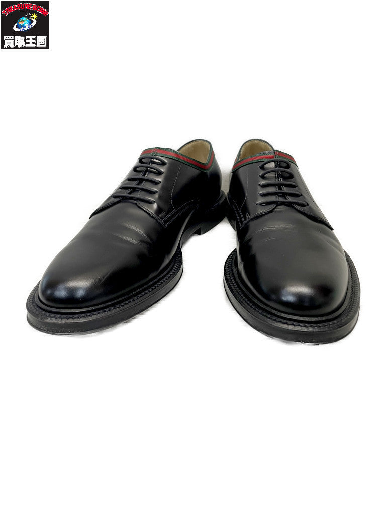 GUCCI シェリーライン レザードレスシューズ 8 1/2 黒