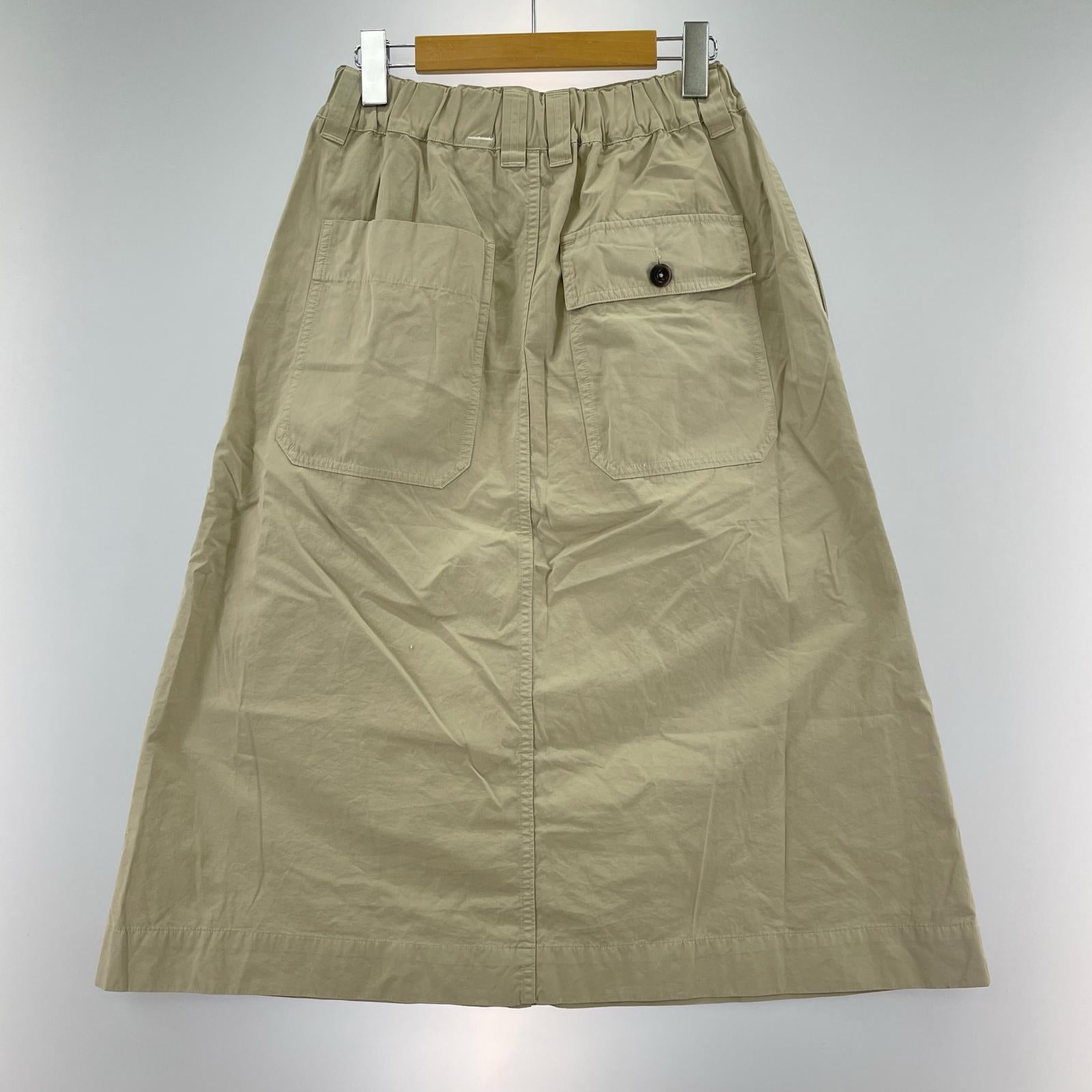 スカート MHL. FINE COMPACT COTTON POPLIN スカート 1 ベージュ