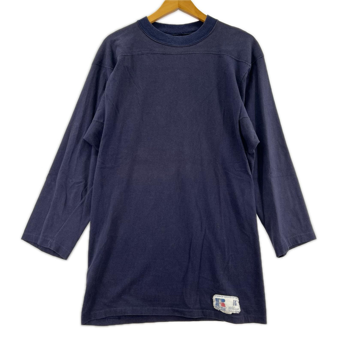 半袖Tシャツ 80s RUSSELL football tee M ネイビー