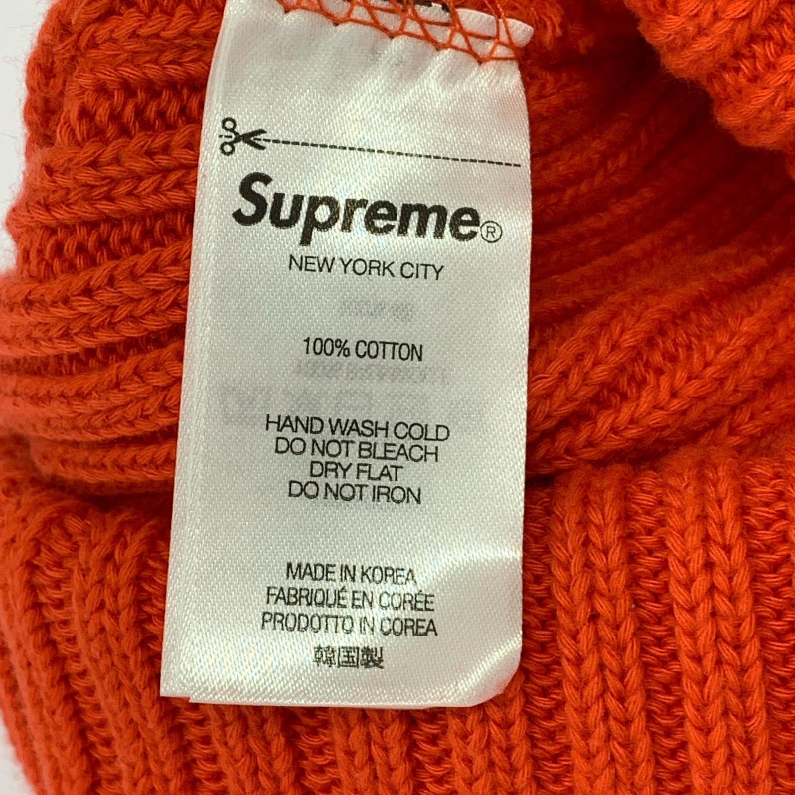 ニットキャップ Supreme ニットキャップ オレンジ