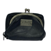 コインケース MATAL CLASP LEATHER ブラック
