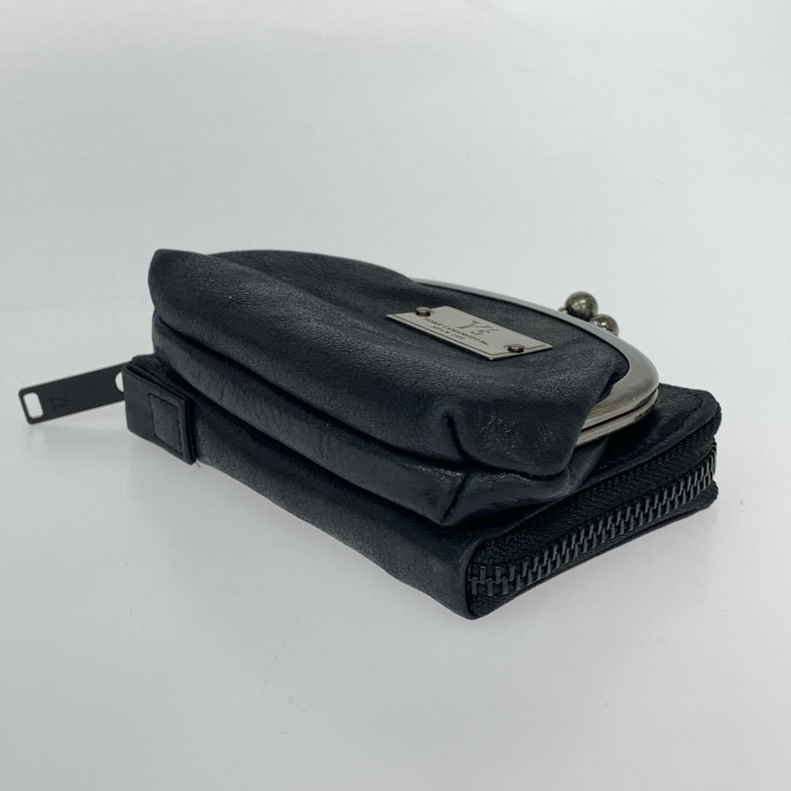 コインケース MATAL CLASP LEATHER ブラック