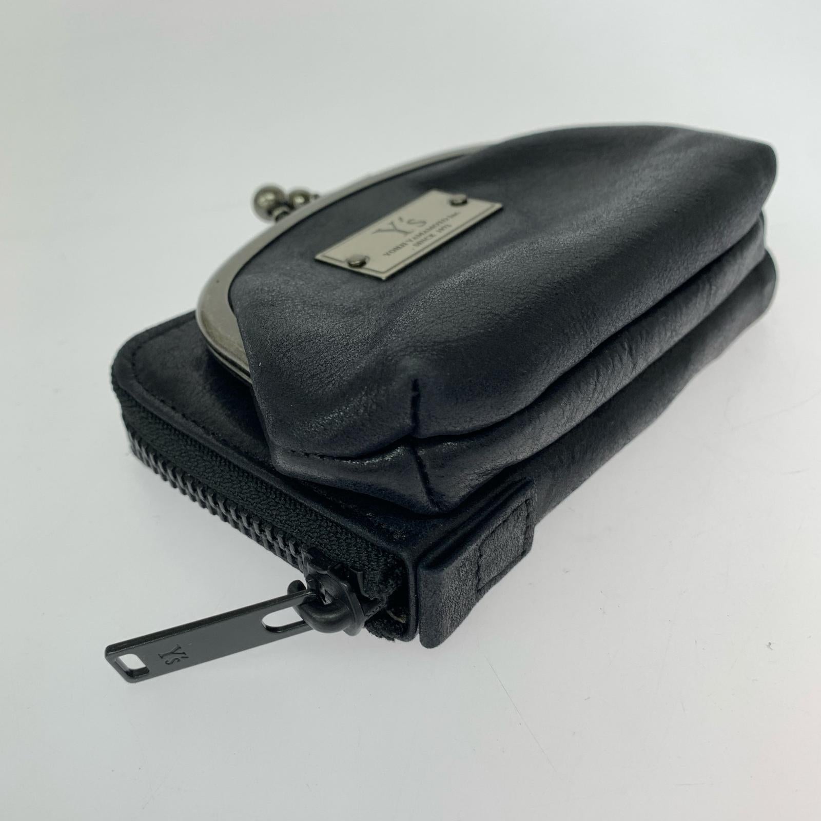 コインケース MATAL CLASP LEATHER ブラック