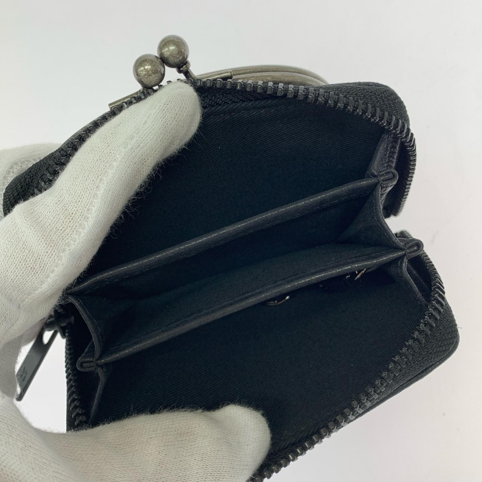 コインケース MATAL CLASP LEATHER ブラック
