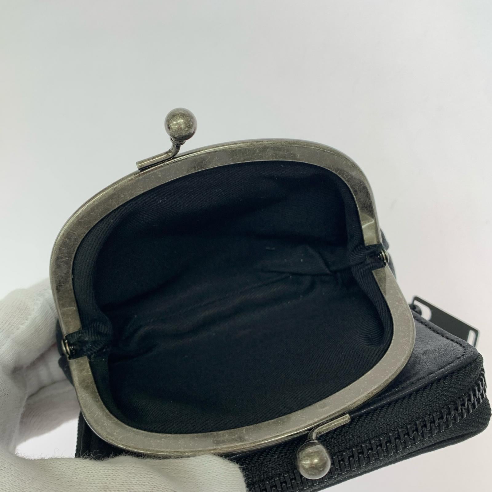 コインケース MATAL CLASP LEATHER ブラック