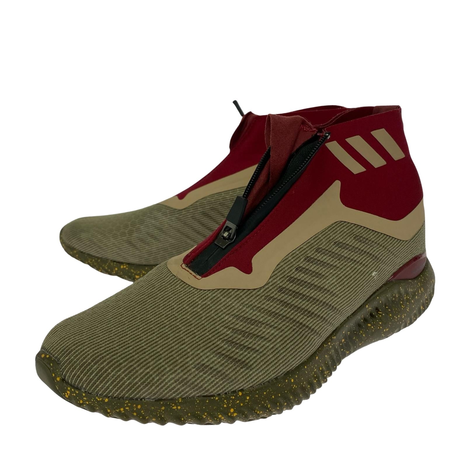 スニーカー ALPHA BOUNCE ジップスニーカー (26.5) BY4237 26.5cm (US8 1/2 UK8 EU43) グリーン