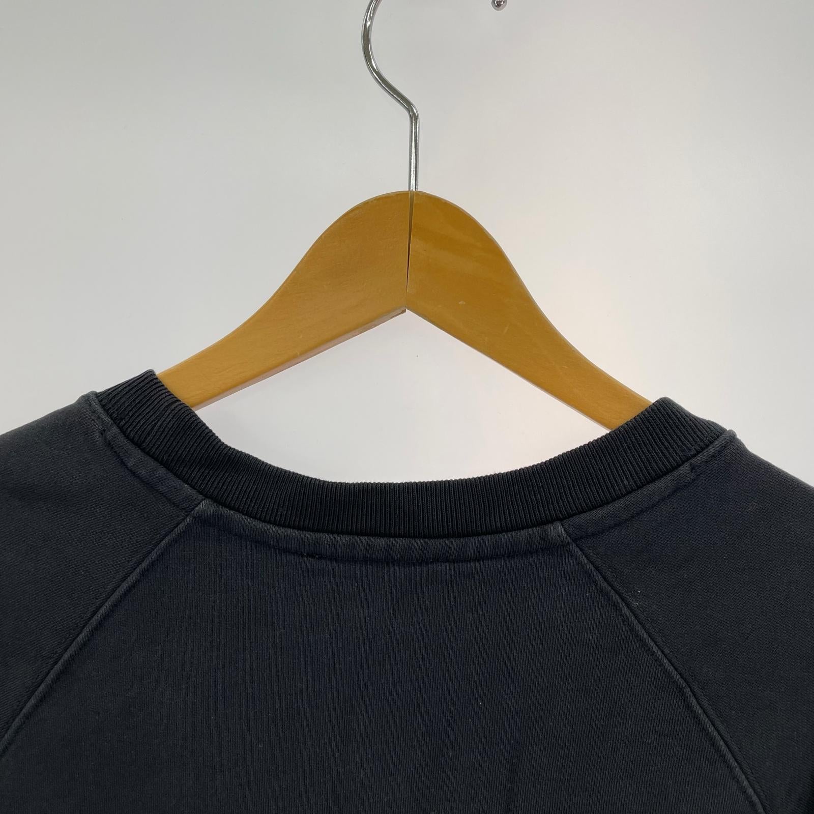 スウェット フォックス刺繍 前V スウェット 黒 (M) M ブラック