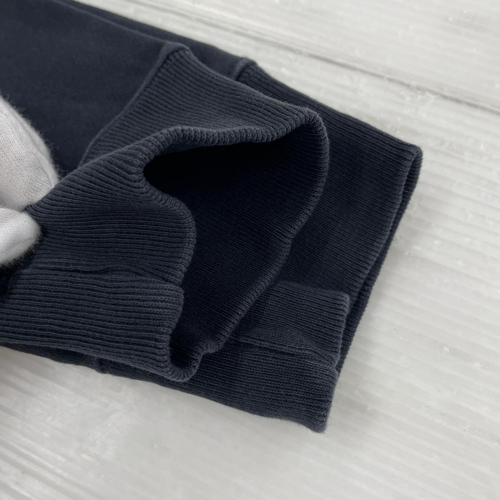 スウェット フォックス刺繍 前V スウェット 黒 (M) M ブラック