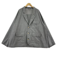 テーラードジャケット Sillage ESSENTIAL З POCKET JACKET オーバーサイズジャケット フリー グレー