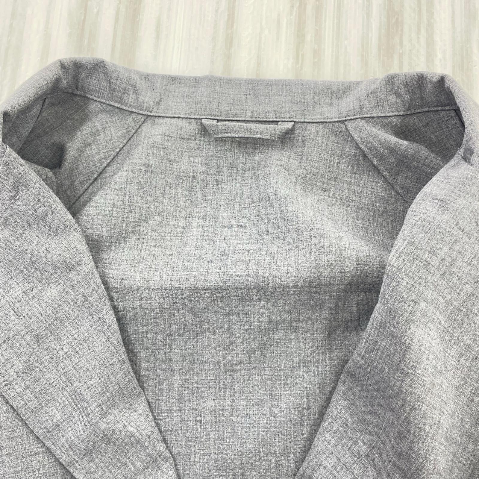テーラードジャケット Sillage ESSENTIAL З POCKET JACKET オーバーサイズジャケット フリー グレー