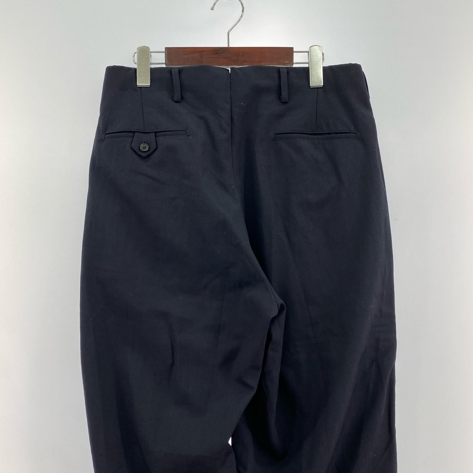 パンツ 24SS Slub Wool Navy Trousers 2 ネイビー