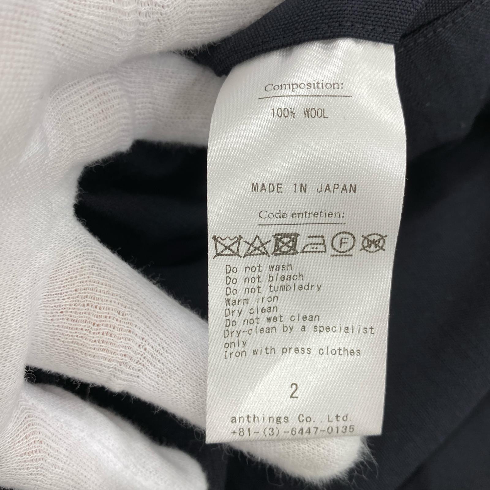 パンツ 24SS Slub Wool Navy Trousers 2 ネイビー