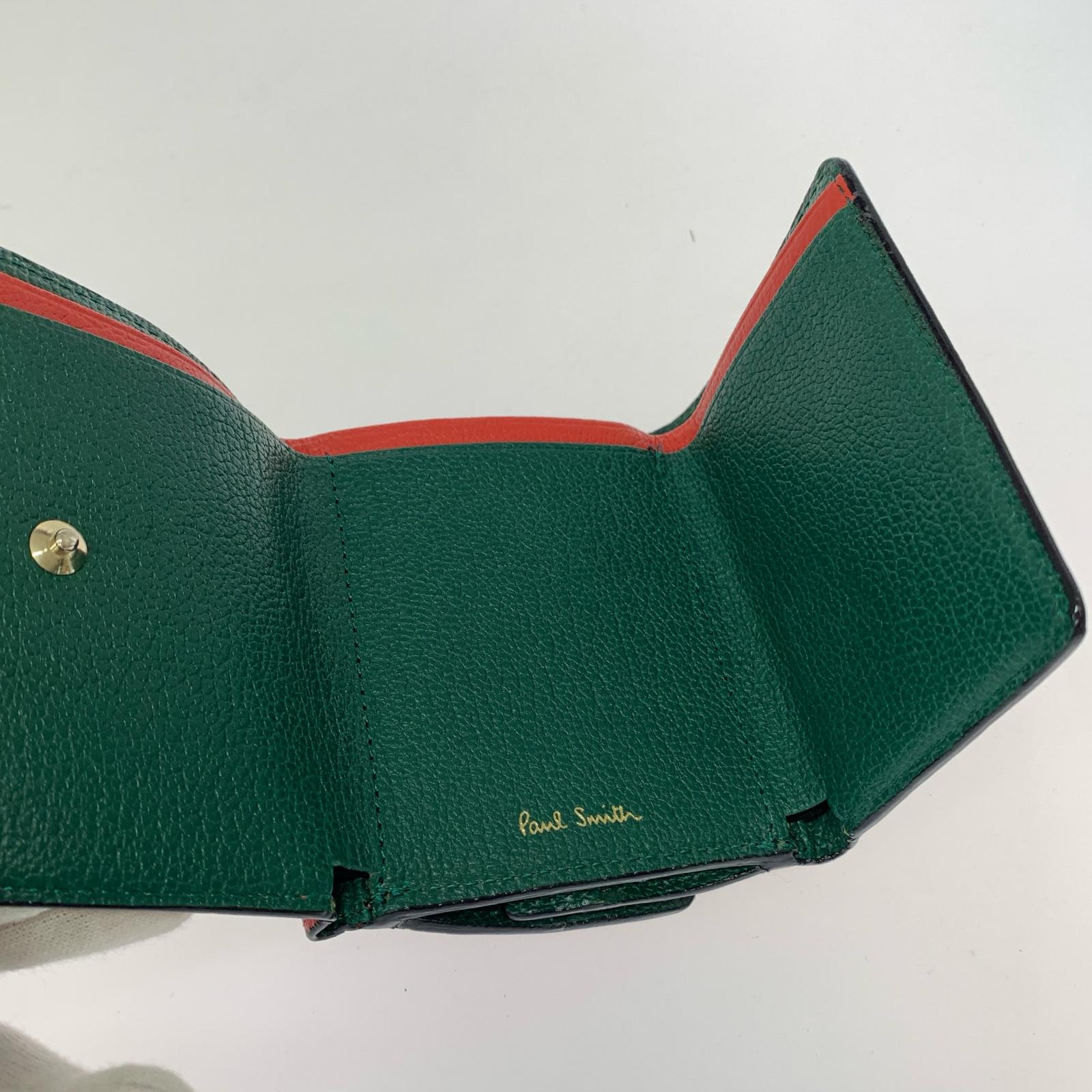 コンパクトウォレット レザーコンパクトウォレット RED レッド