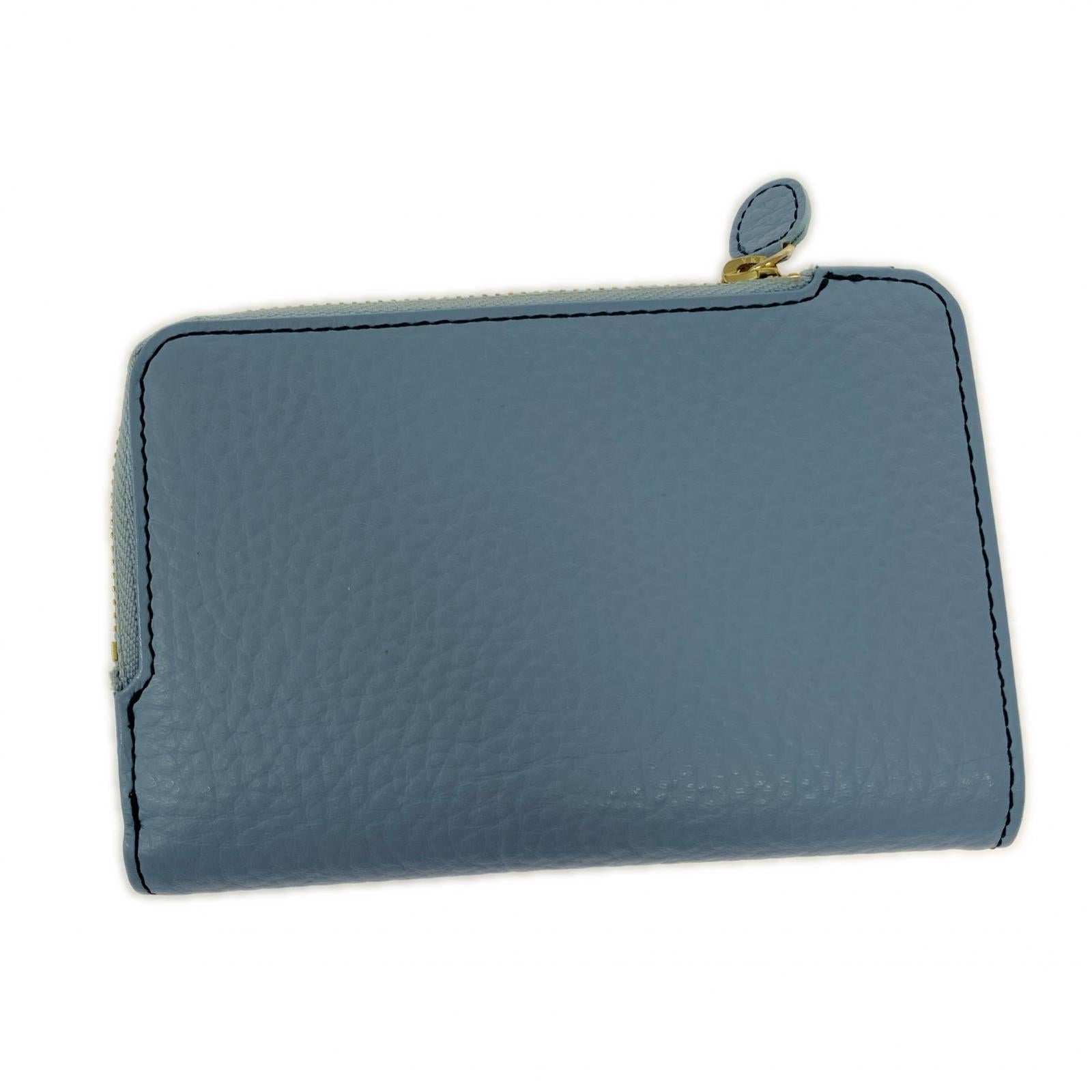 コンパクトウォレット Kマーク 二つ折り財布 BLU ブルー