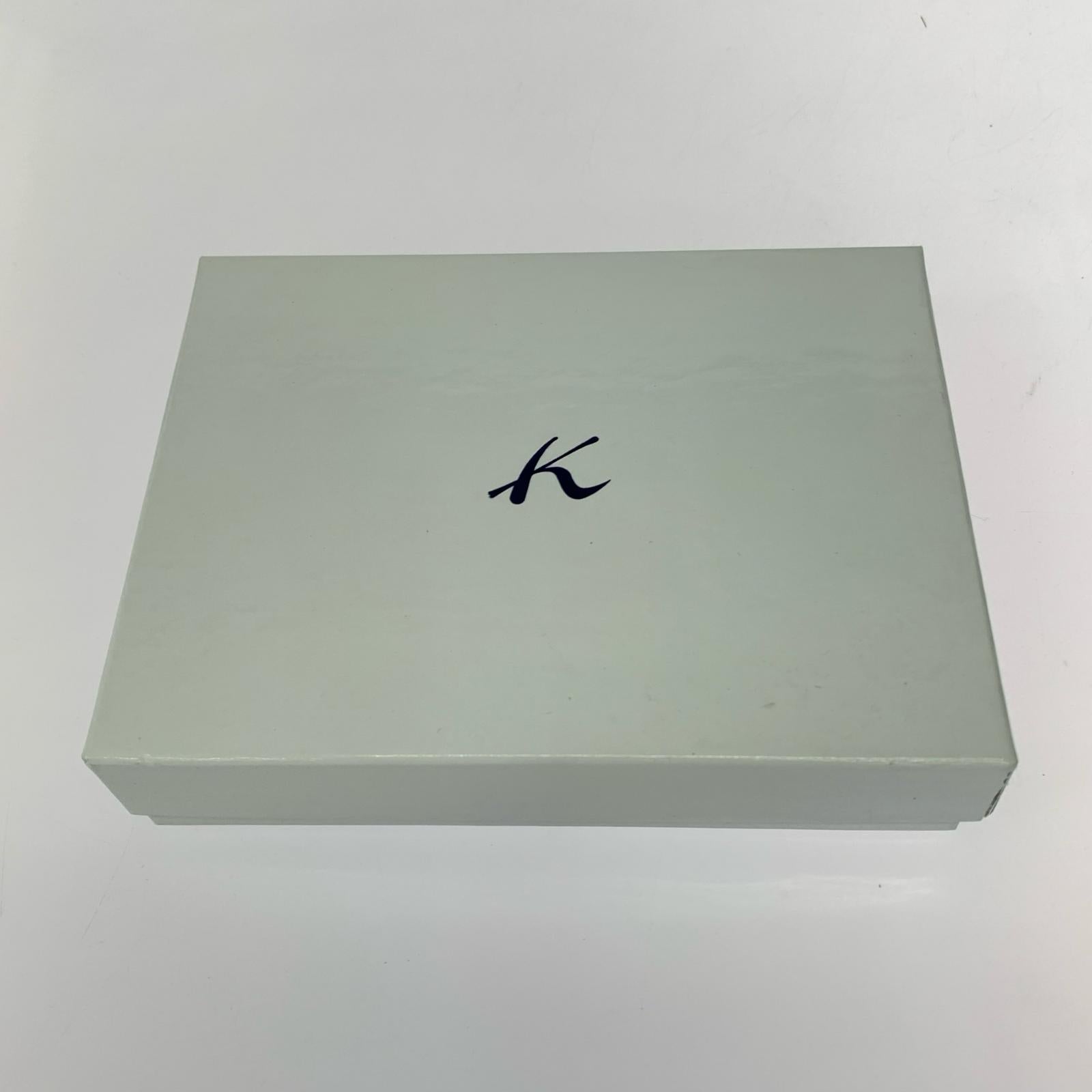 コンパクトウォレット Kマーク 二つ折り財布 BLU ブルー