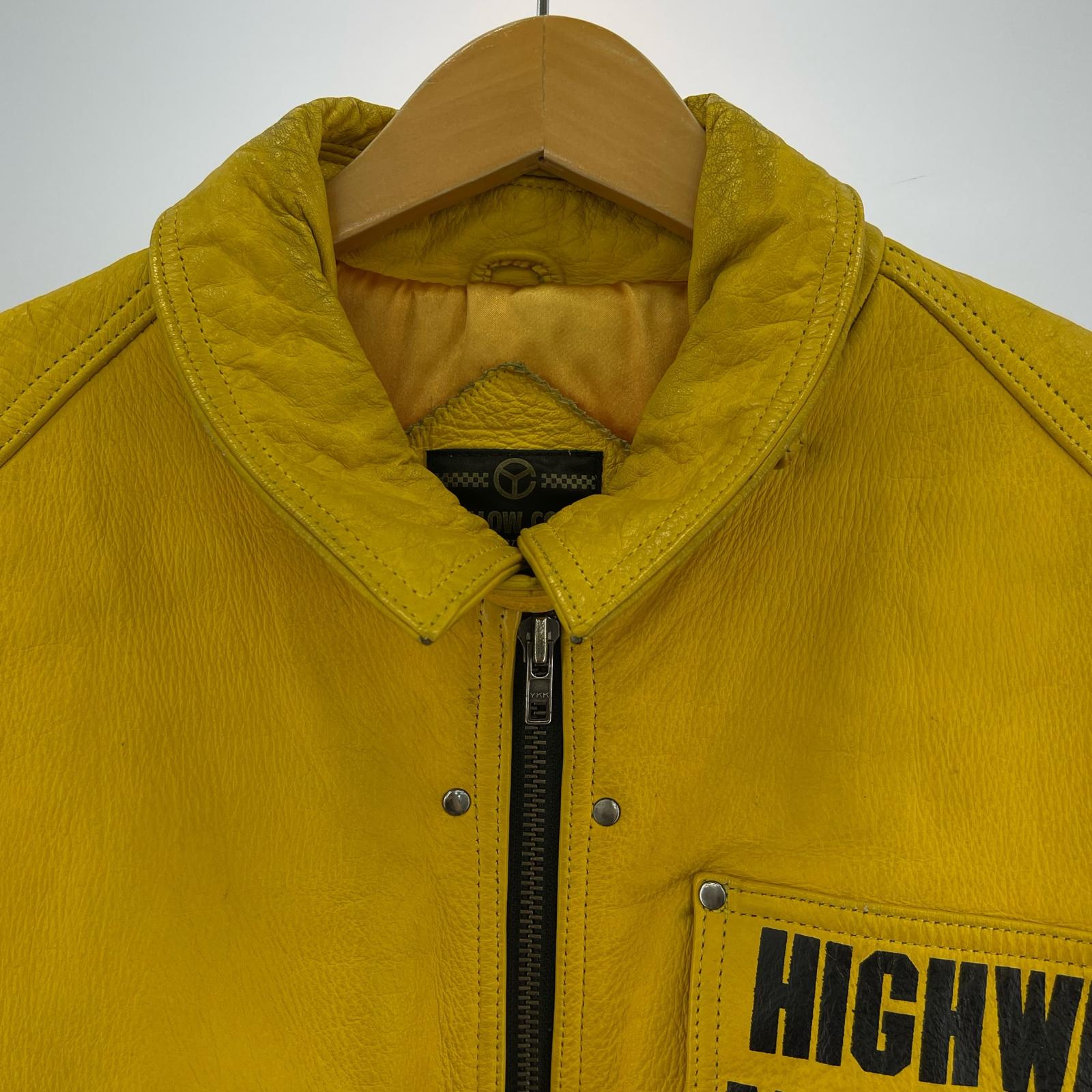 レザージャケット YELLOW CORN SLEDGE HAMMER レザージャケット(L) 黄 L イエロー