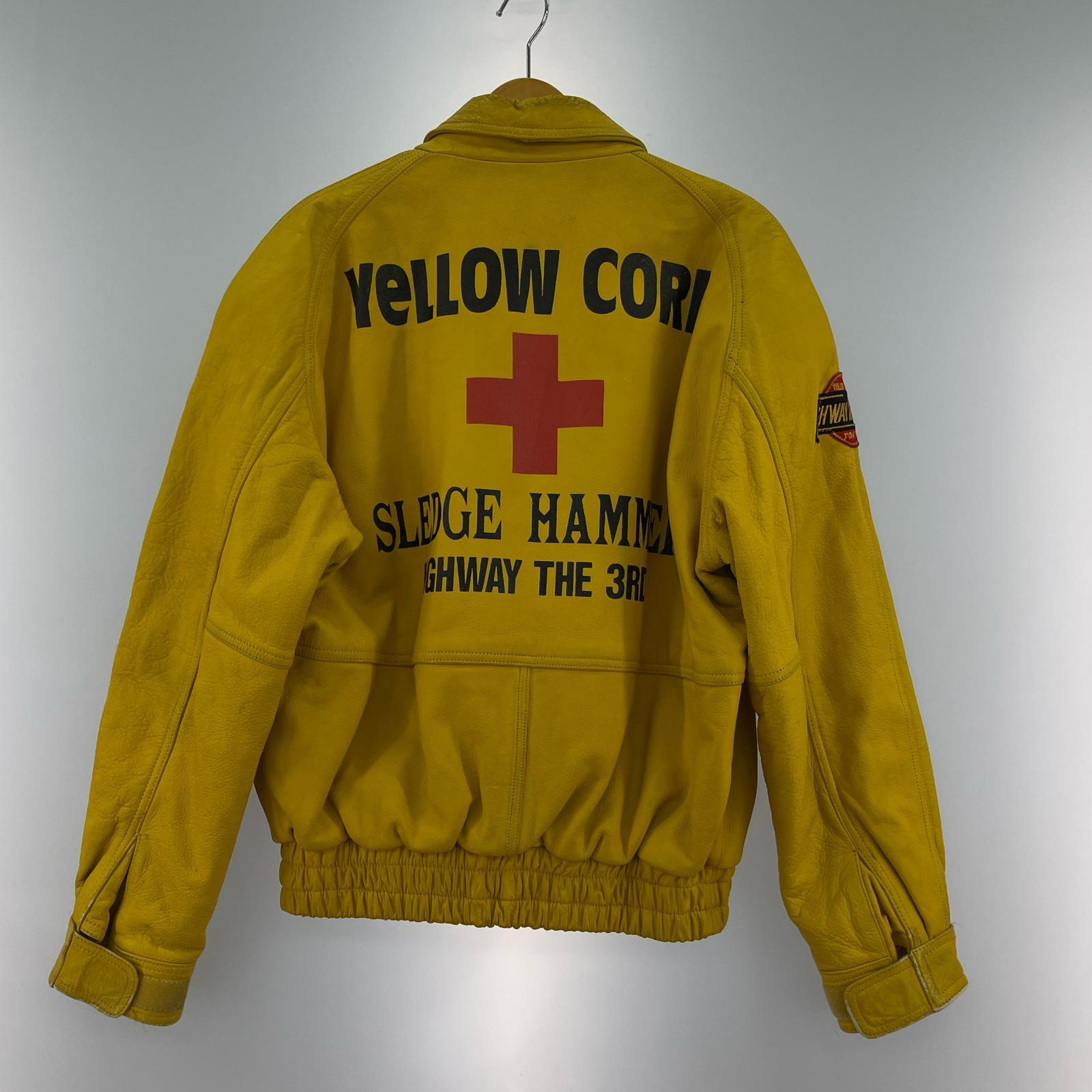 レザージャケット YELLOW CORN SLEDGE HAMMER レザージャケット(L) 黄 L イエロー
