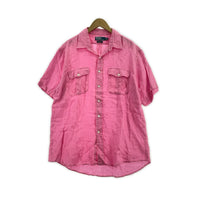 半袖シャツ Resort Linen S/Sシャツ ピンク (XL) ピンク