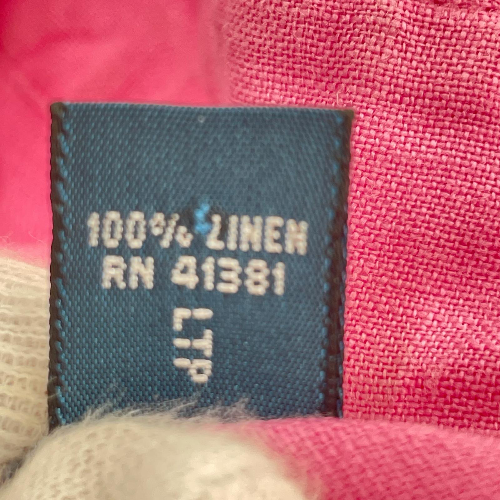 半袖シャツ Resort Linen S/Sシャツ ピンク (XL) ピンク